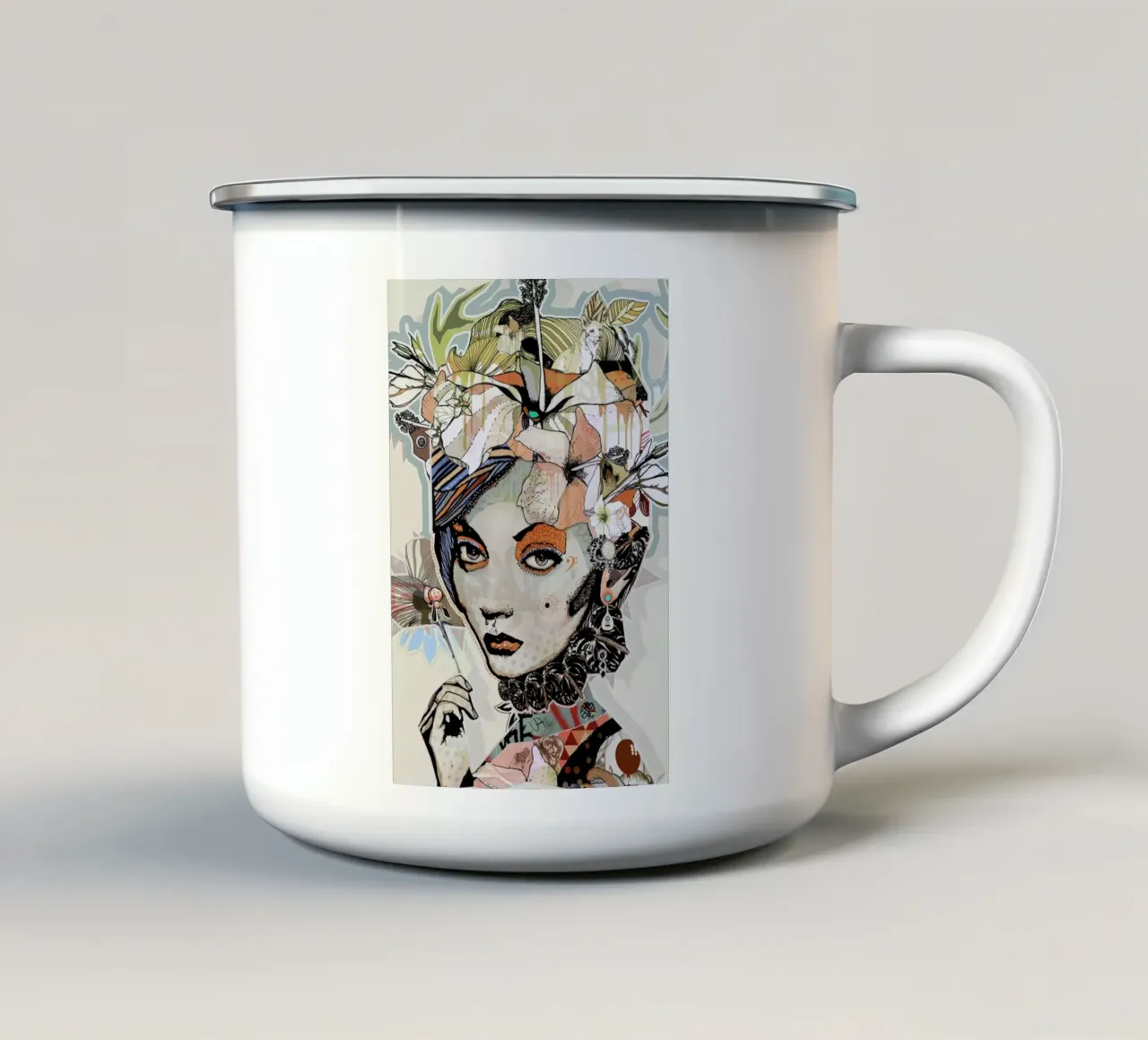 Fox tazza in smalto da Giulio Iurissevich