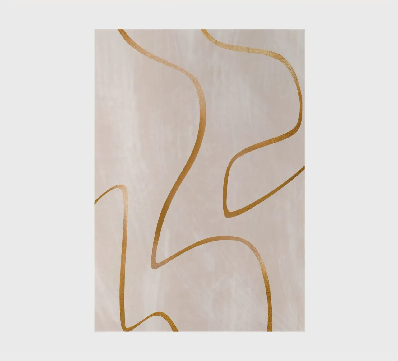 Golden lines - Abstract elegance notebook by Whole©