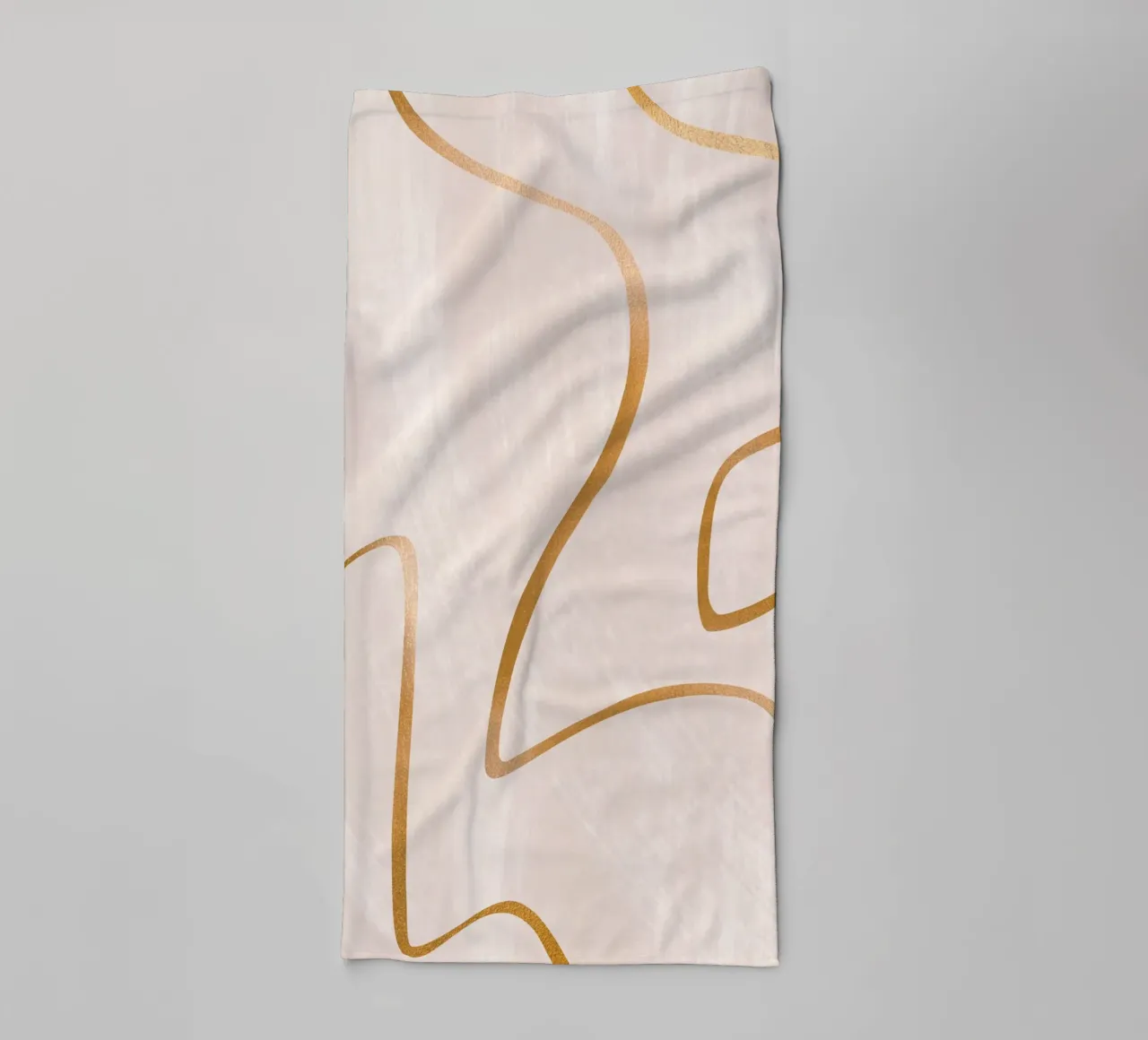 Golden lines - Abstract elegance towel by Whole©
