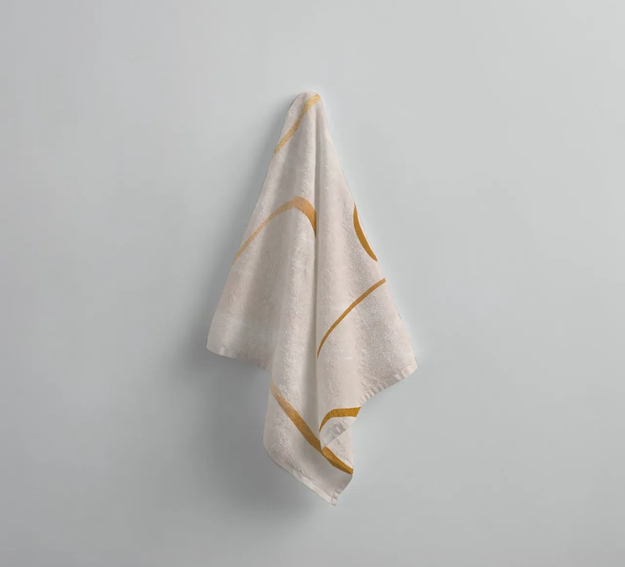 Golden lines - Abstract elegance towel by Whole©