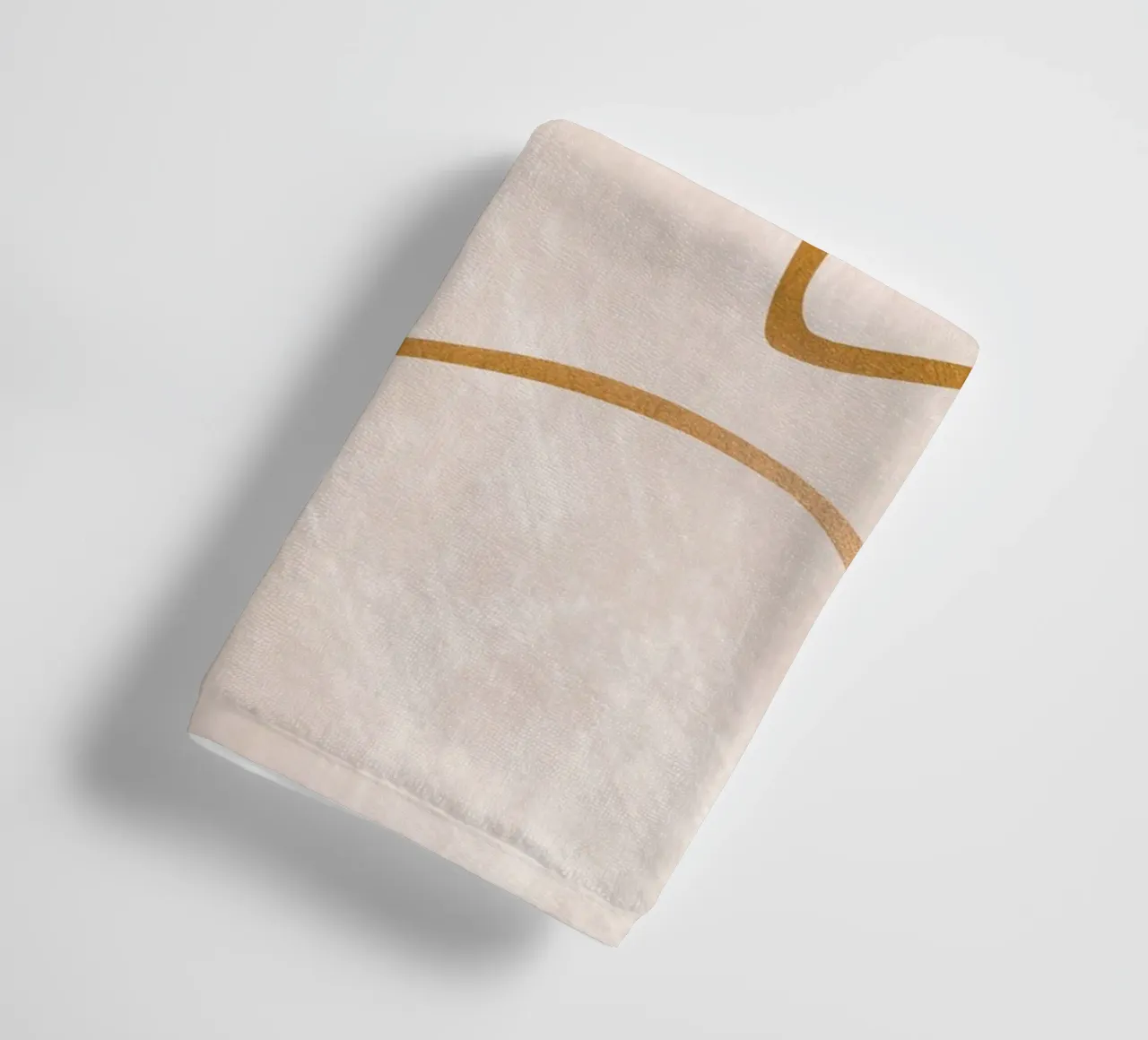Golden lines - Abstract elegance towel by Whole©