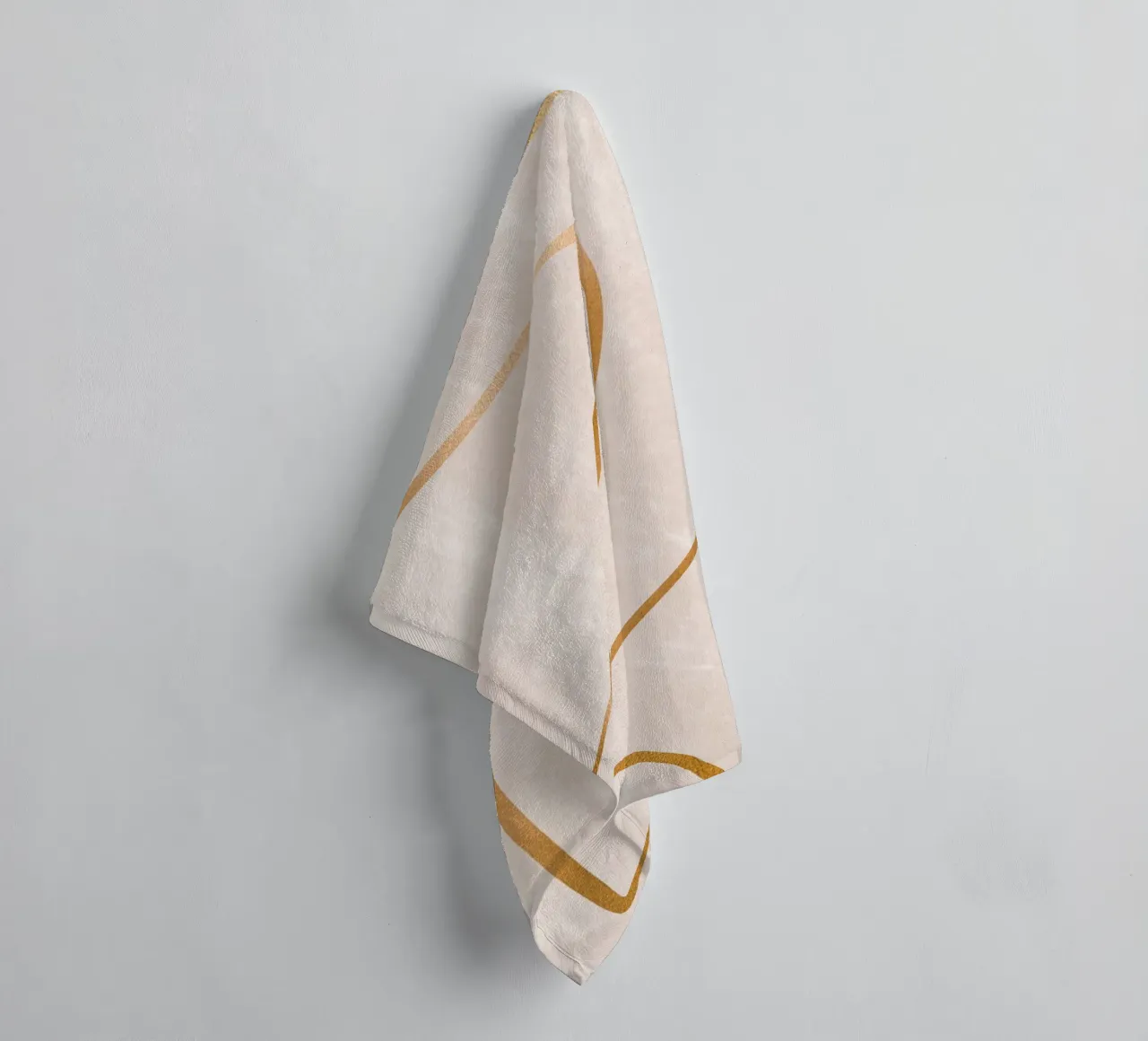 Golden lines - Abstract elegance towel by Whole©