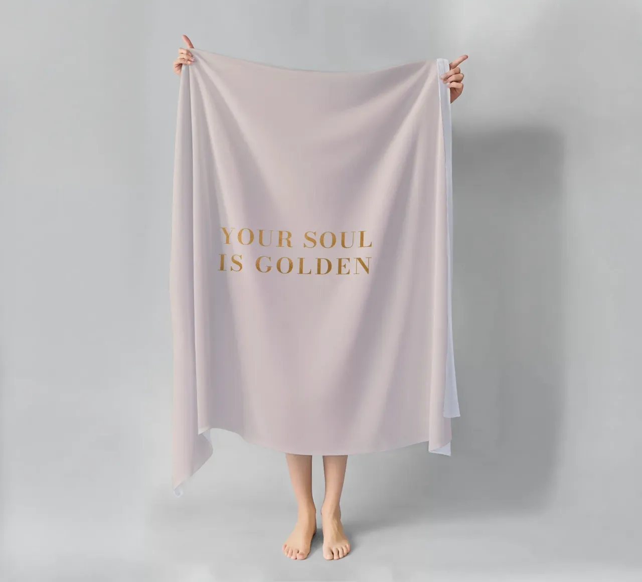 Anima d'oro - Citazioni ispirate di design telo mare da Whole©