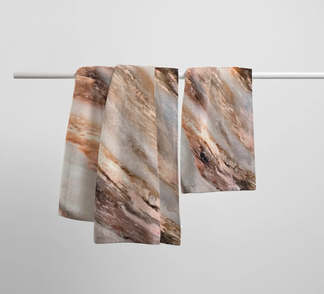 Marble river - Abstract nature design towel by Whole©