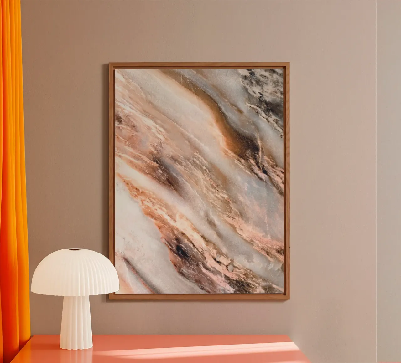 Marble river - Abstract nature design alu-dibond by Whole©