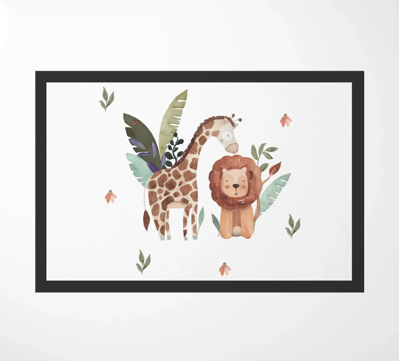 Lion & Giraffe zerbino da Sabrina Ziegenhorn