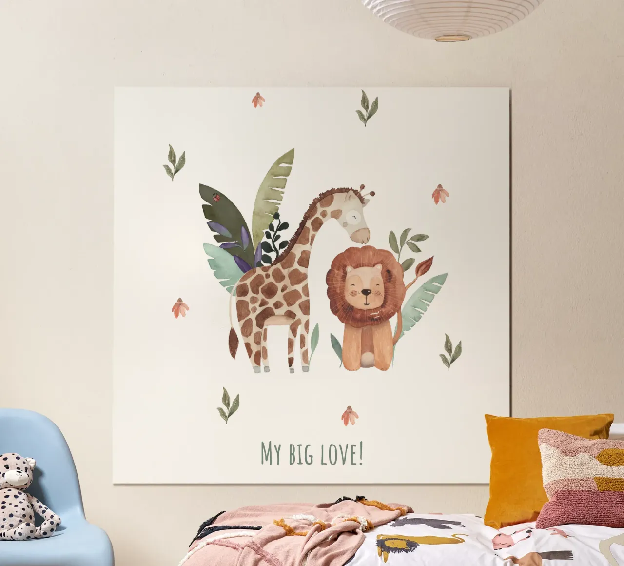 Leone e Giraffa poster da Sabrina Ziegenhorn