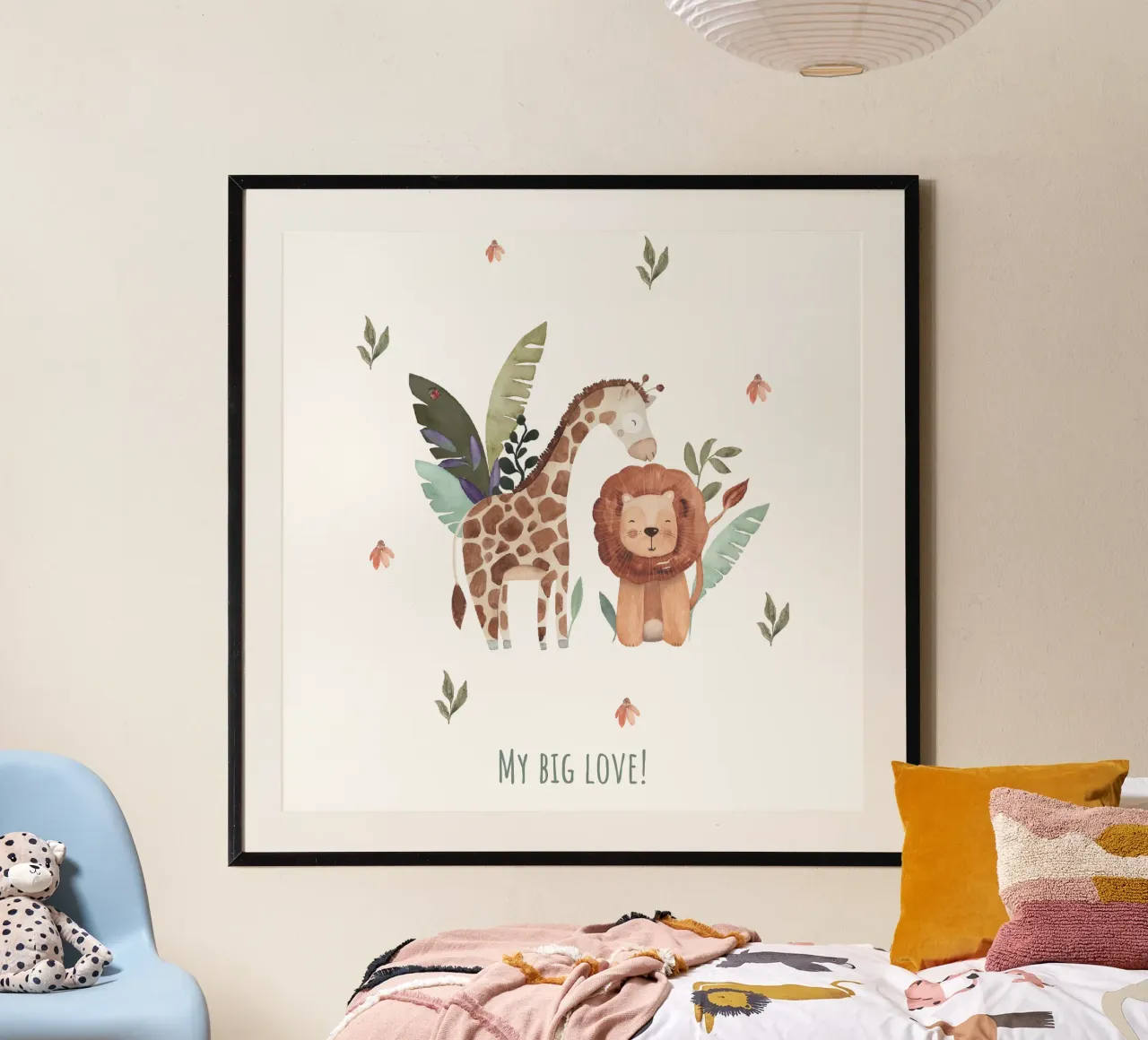 Leone e Giraffa poster da Sabrina Ziegenhorn