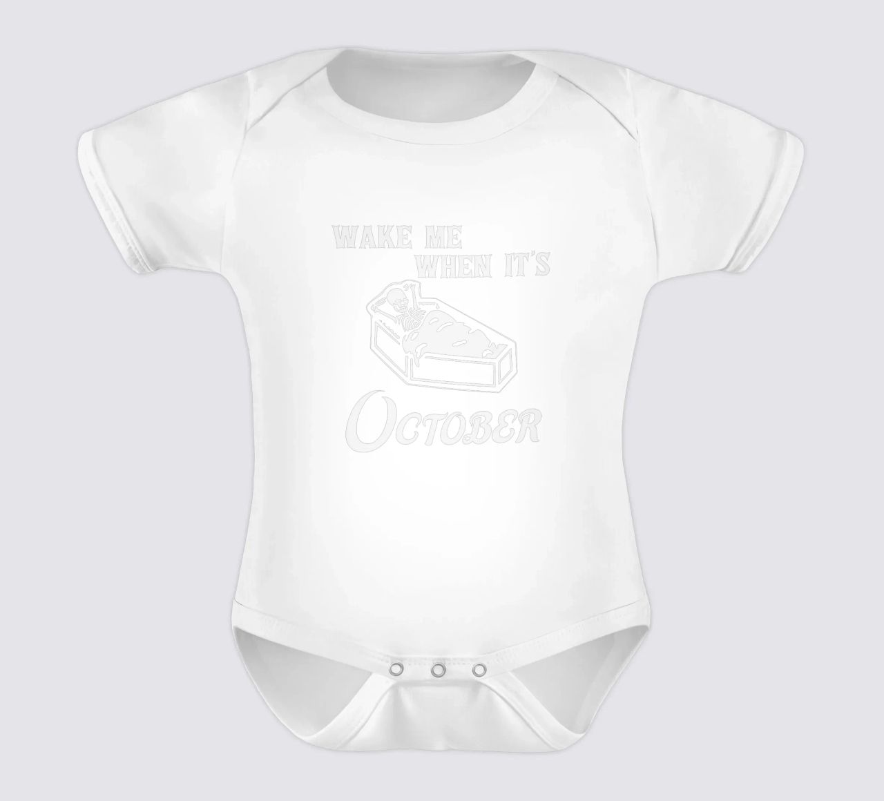 Wake Me When It's October body neonato maniche corte da edsonramosart