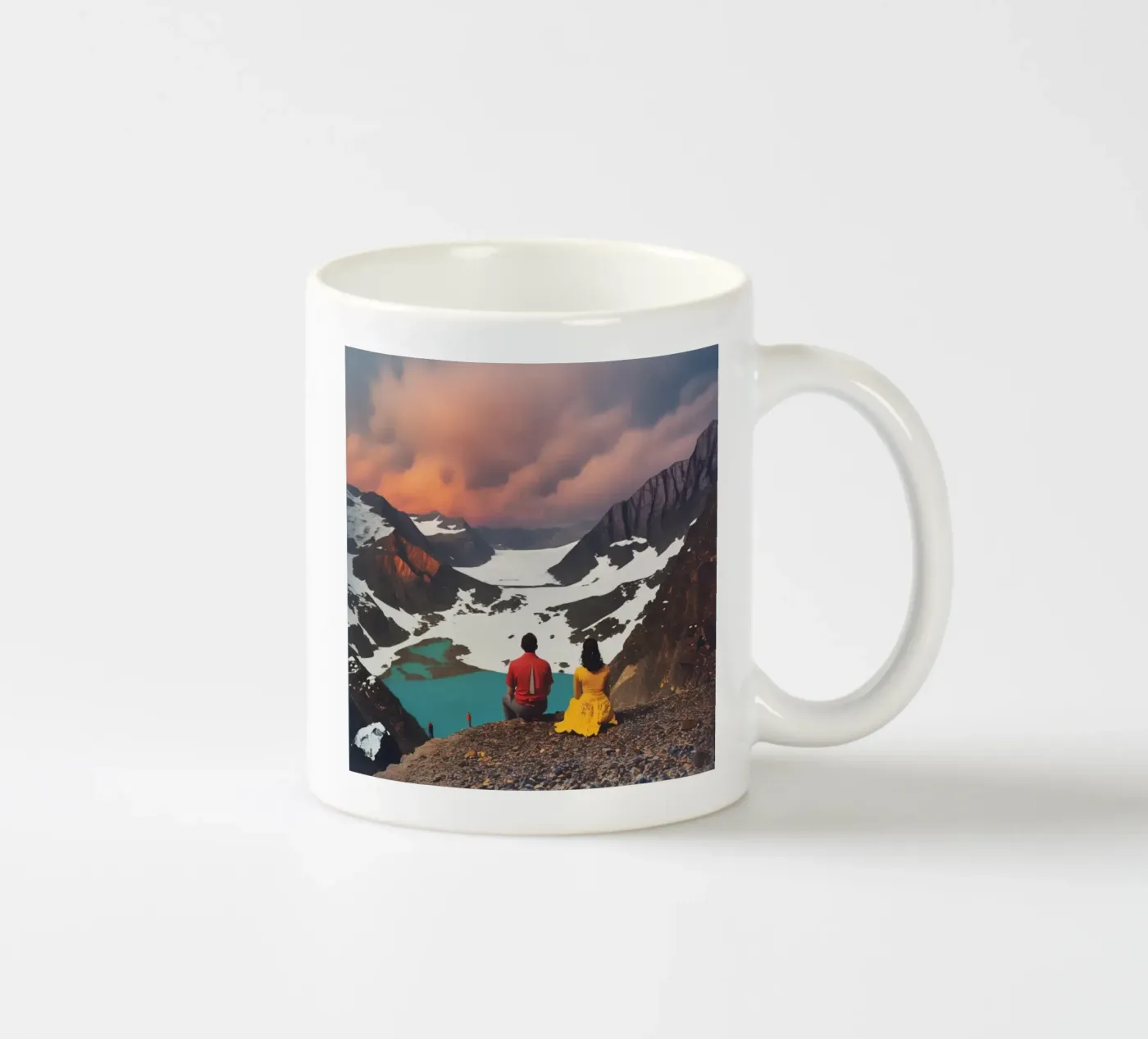 Mountain Date ceramic mug by Vale Studio