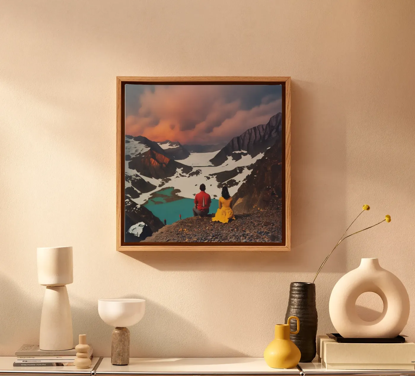 Mountain Date canvas by Vale Studio