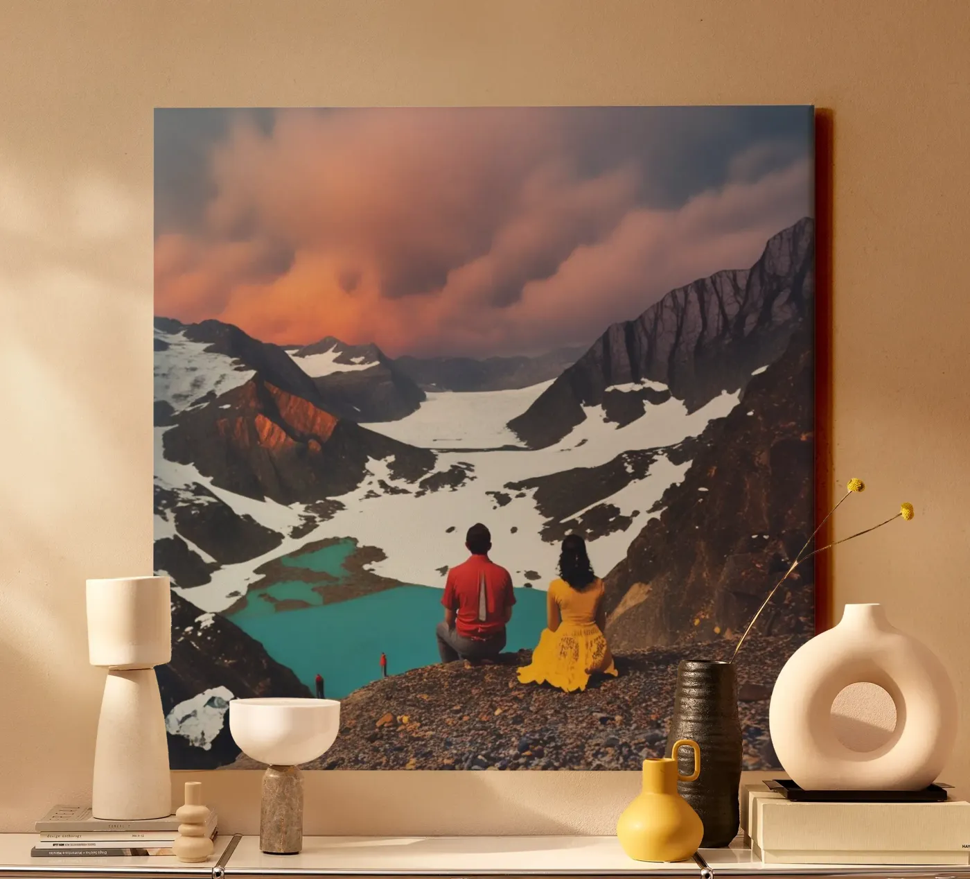 Mountain Date canvas by Vale Studio