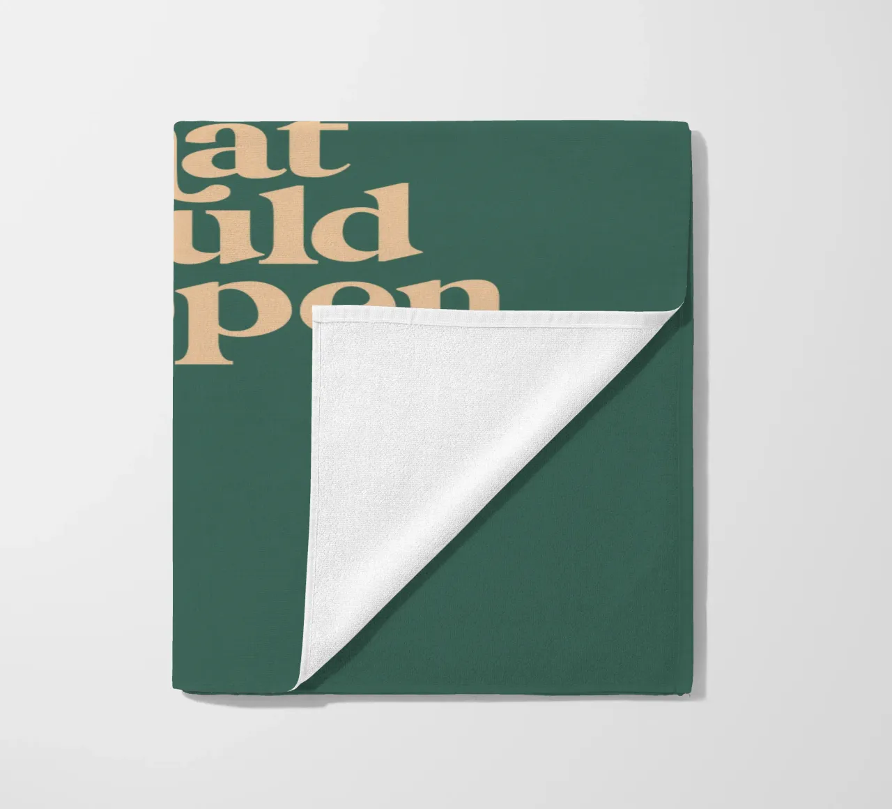 Il meglio che potrebbe accadere Design tipografico in verde telo mare da THE MOTIVATED TYPE
