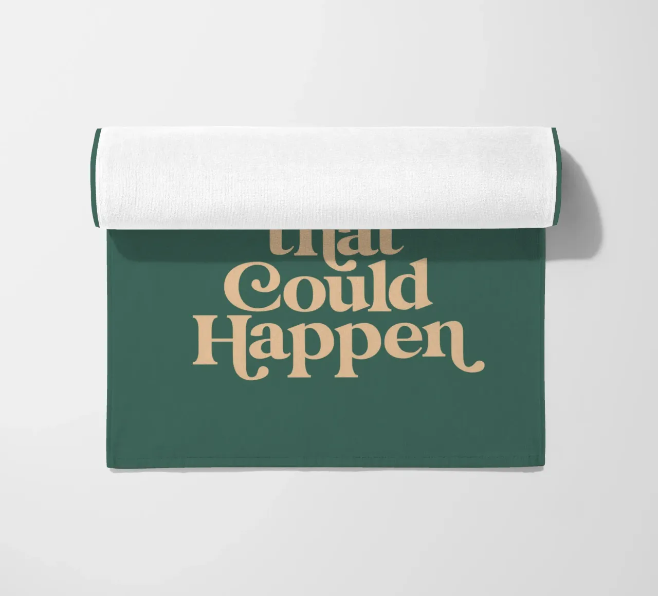 Il meglio che potrebbe accadere Design tipografico in verde telo mare da THE MOTIVATED TYPE