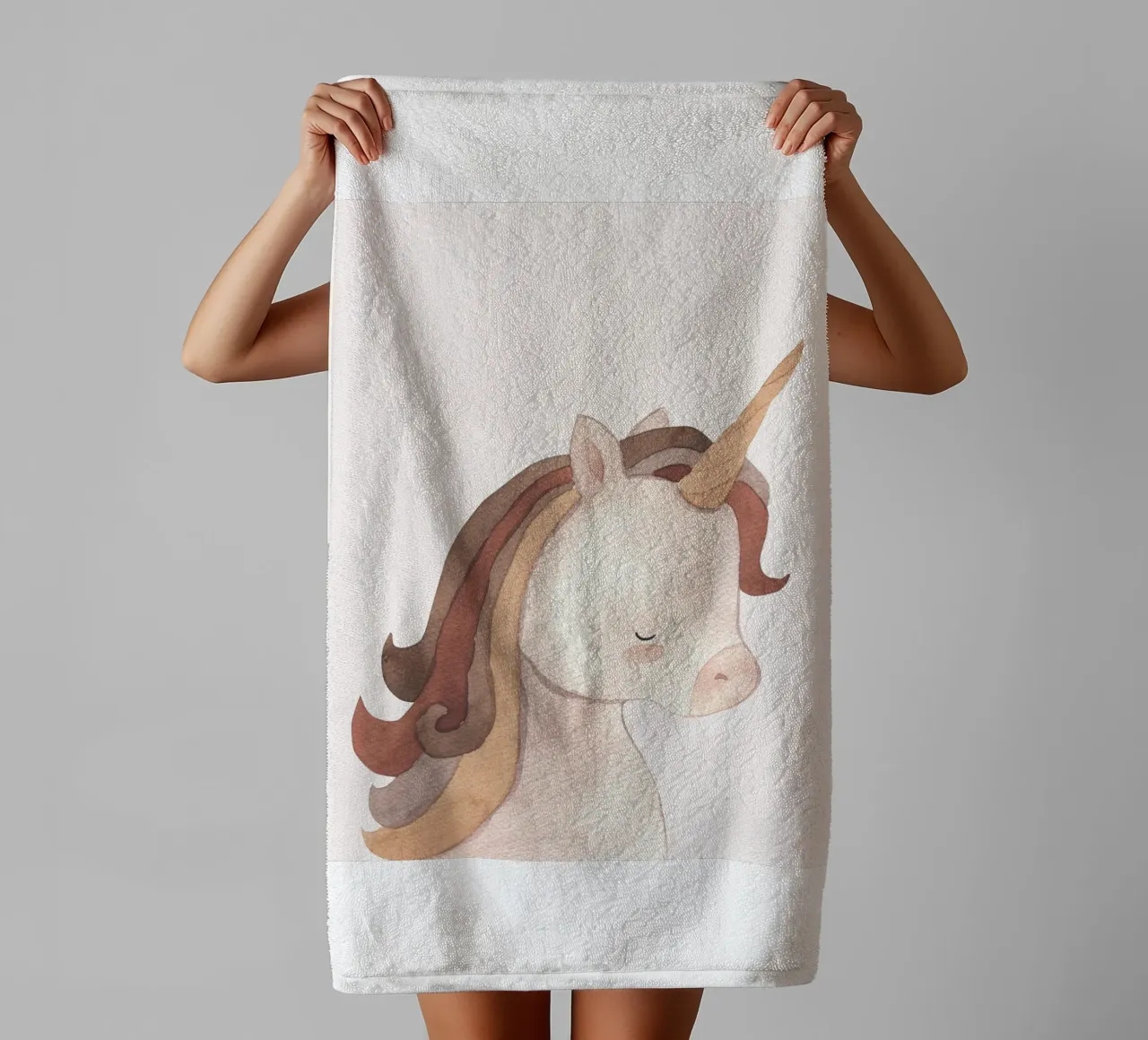 Delicate unicorn - Nursery art towel by Whole©