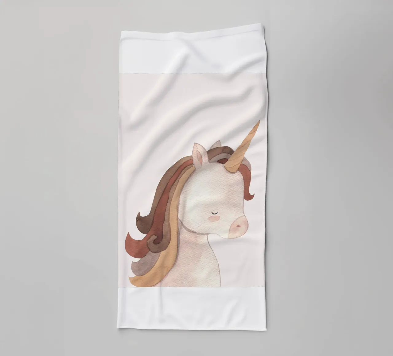 Delicate unicorn - Nursery art towel by Whole©