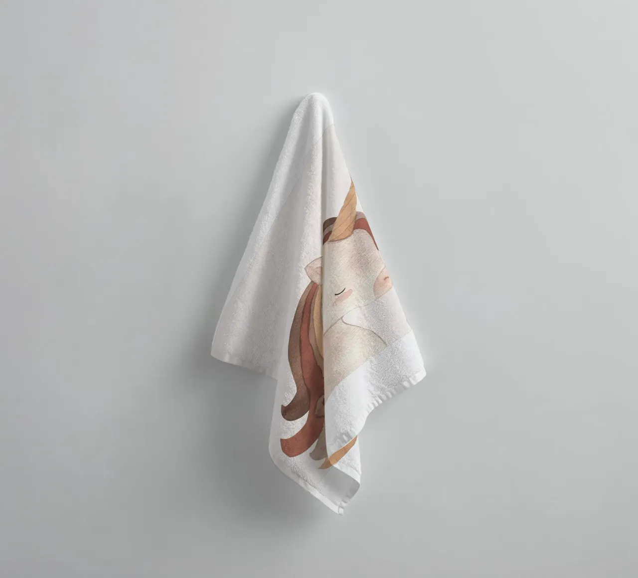 Delicate unicorn - Nursery art towel by Whole©