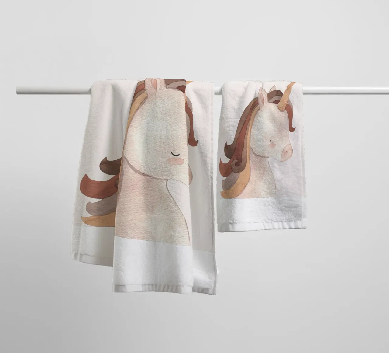 Delicate unicorn - Nursery art towel by Whole©