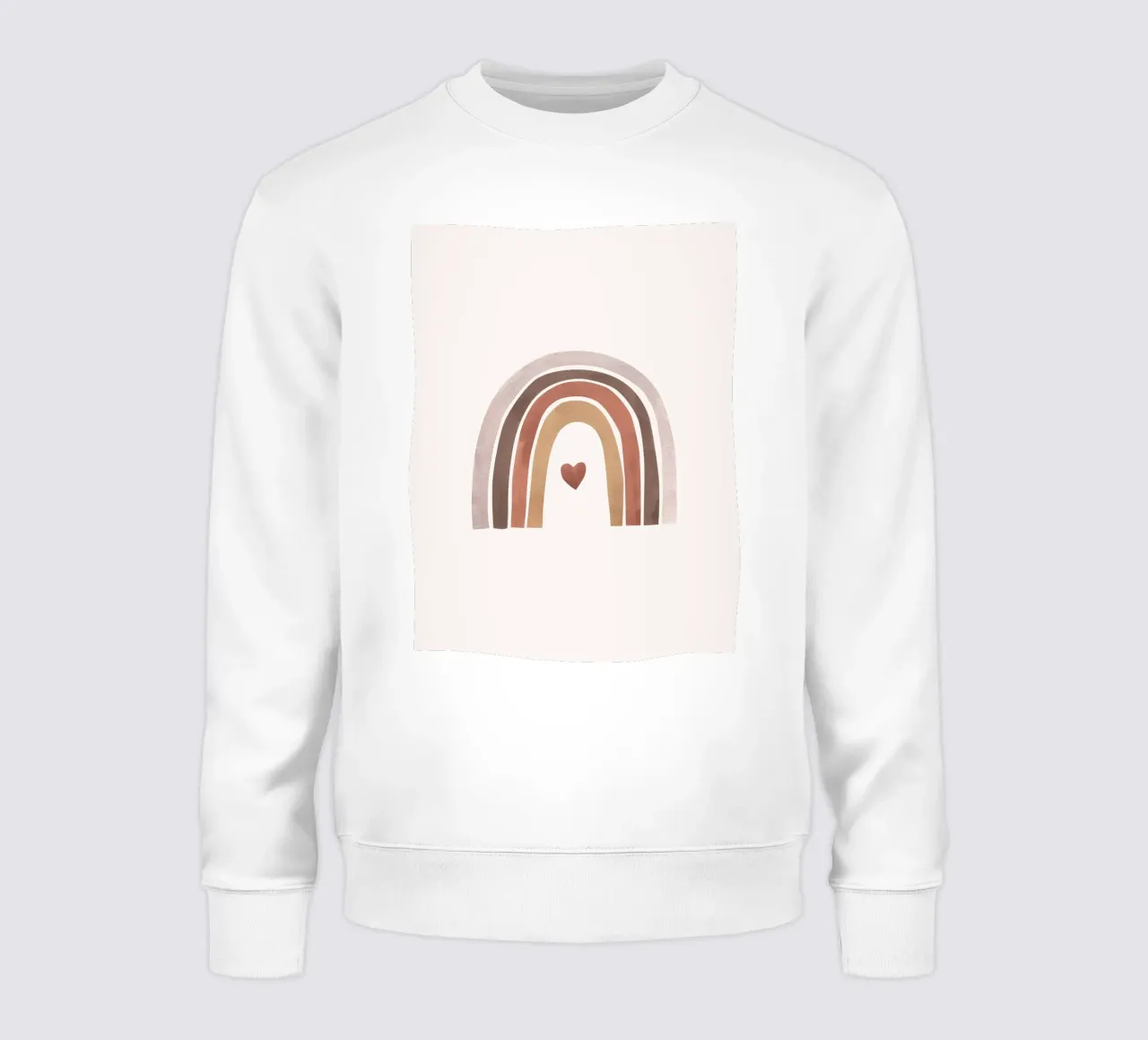 Amore arcobaleno - Design minimalista a forma di cuore felpa da Whole©