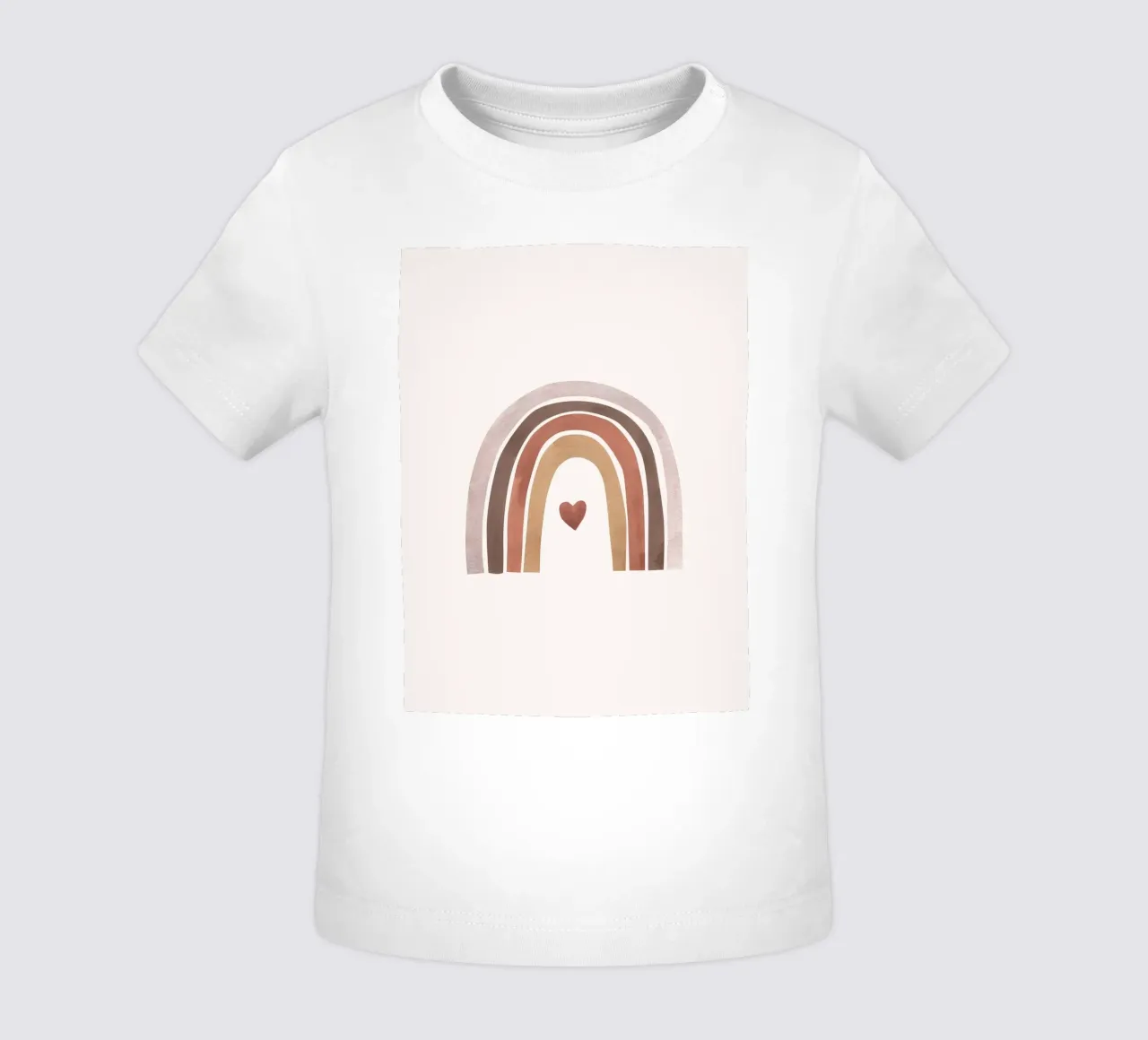 Amore arcobaleno - Design minimalista a forma di cuore maglietta neonato da Whole©