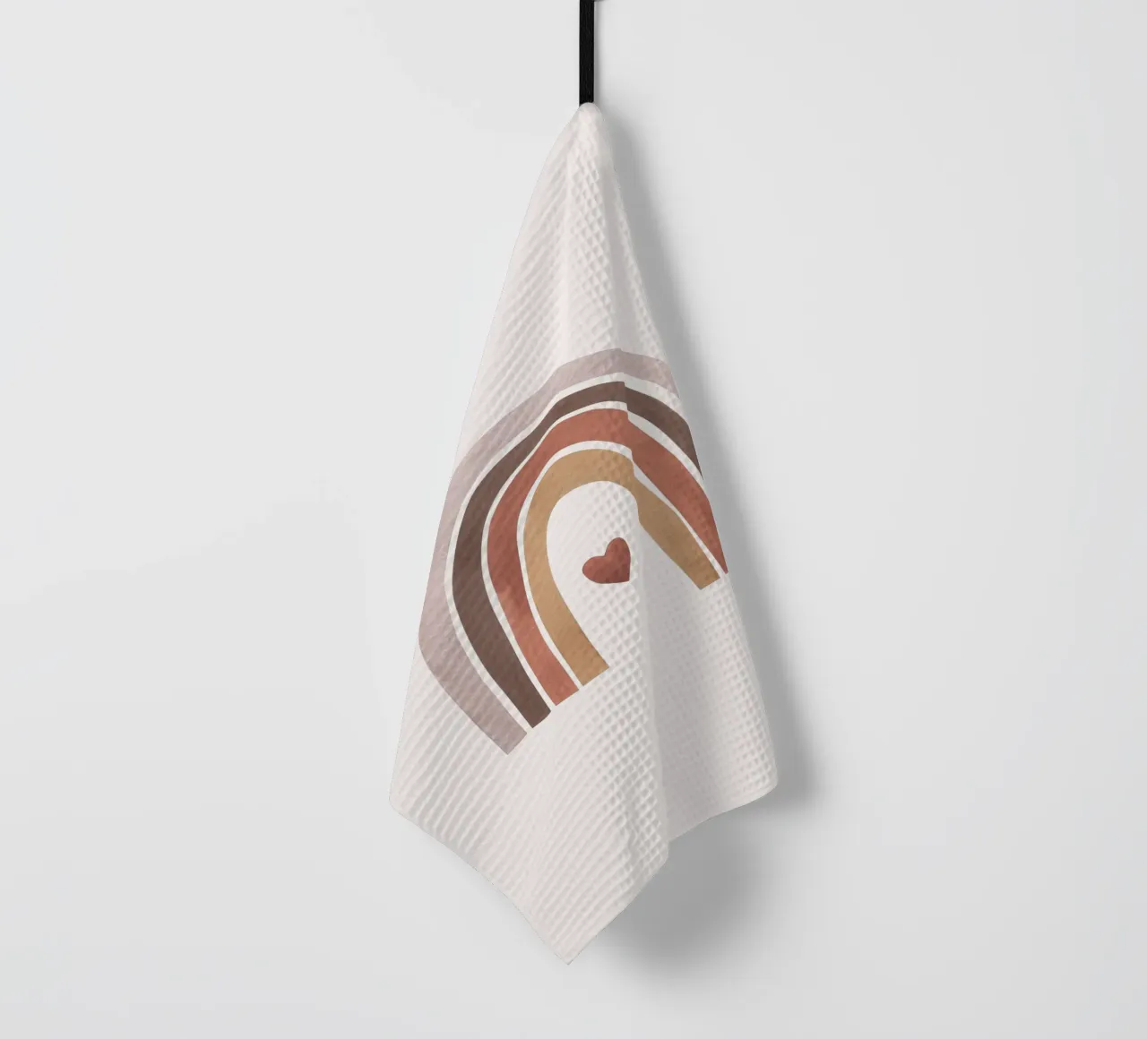 Amore arcobaleno - Design minimalista a forma di cuore canovaccio da cucina da Whole©