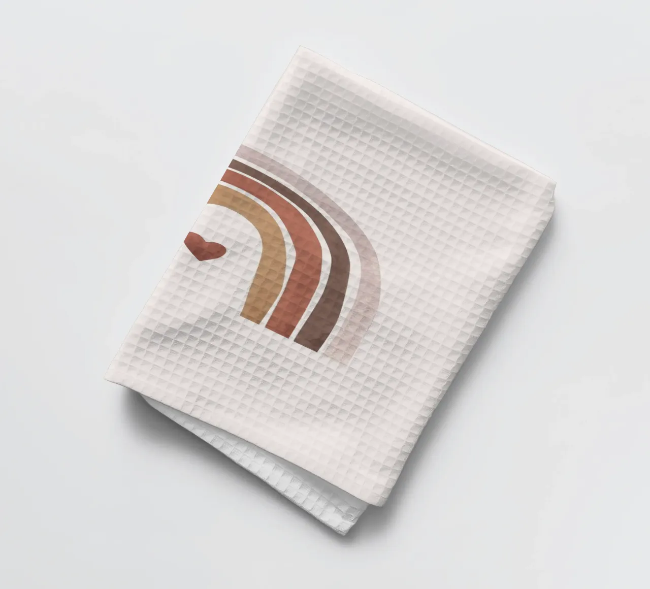 Amore arcobaleno - Design minimalista a forma di cuore canovaccio da cucina da Whole©