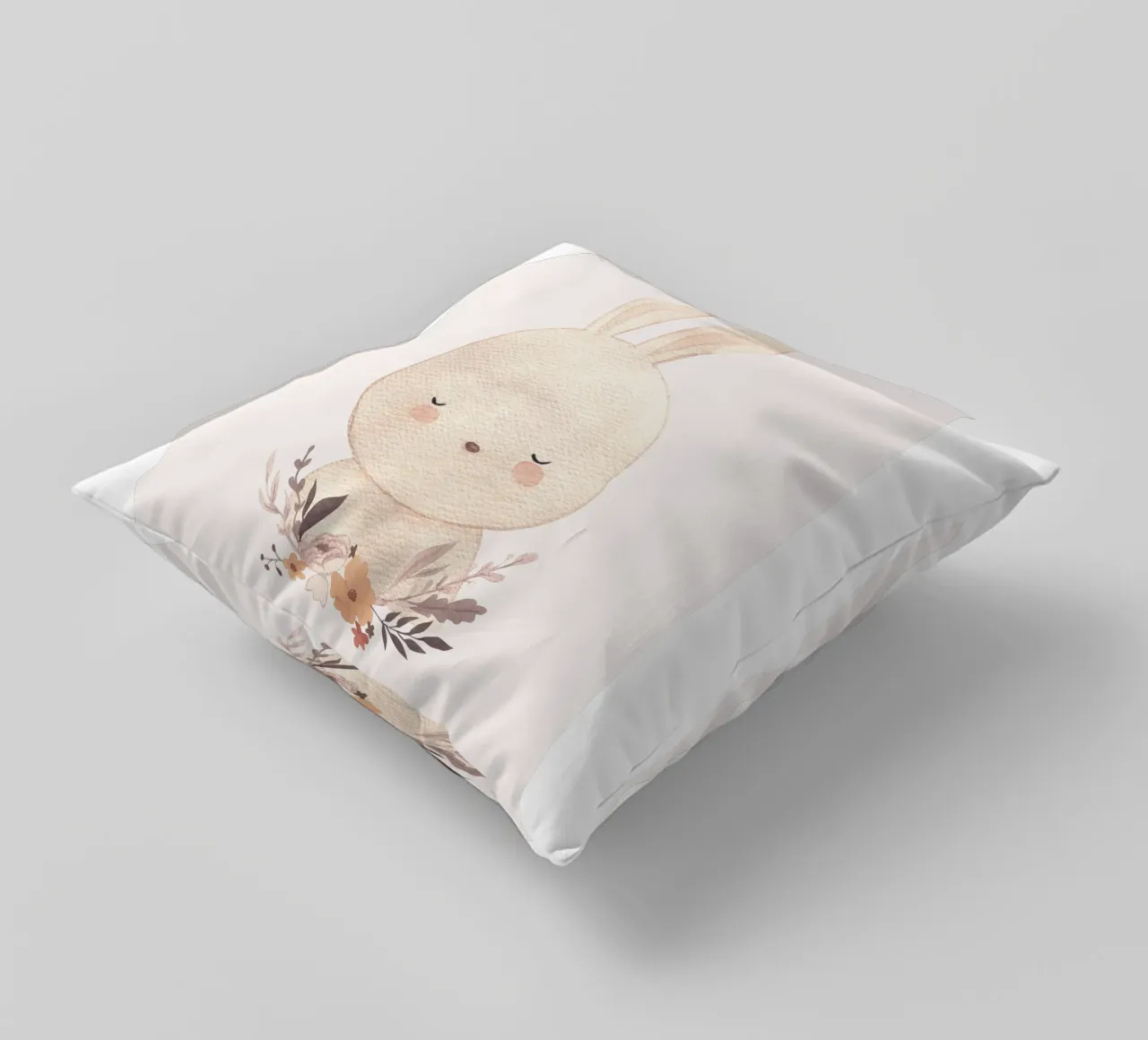 Lapin mignon - Design doux pour la chambre d'enfant coussin de Whole©