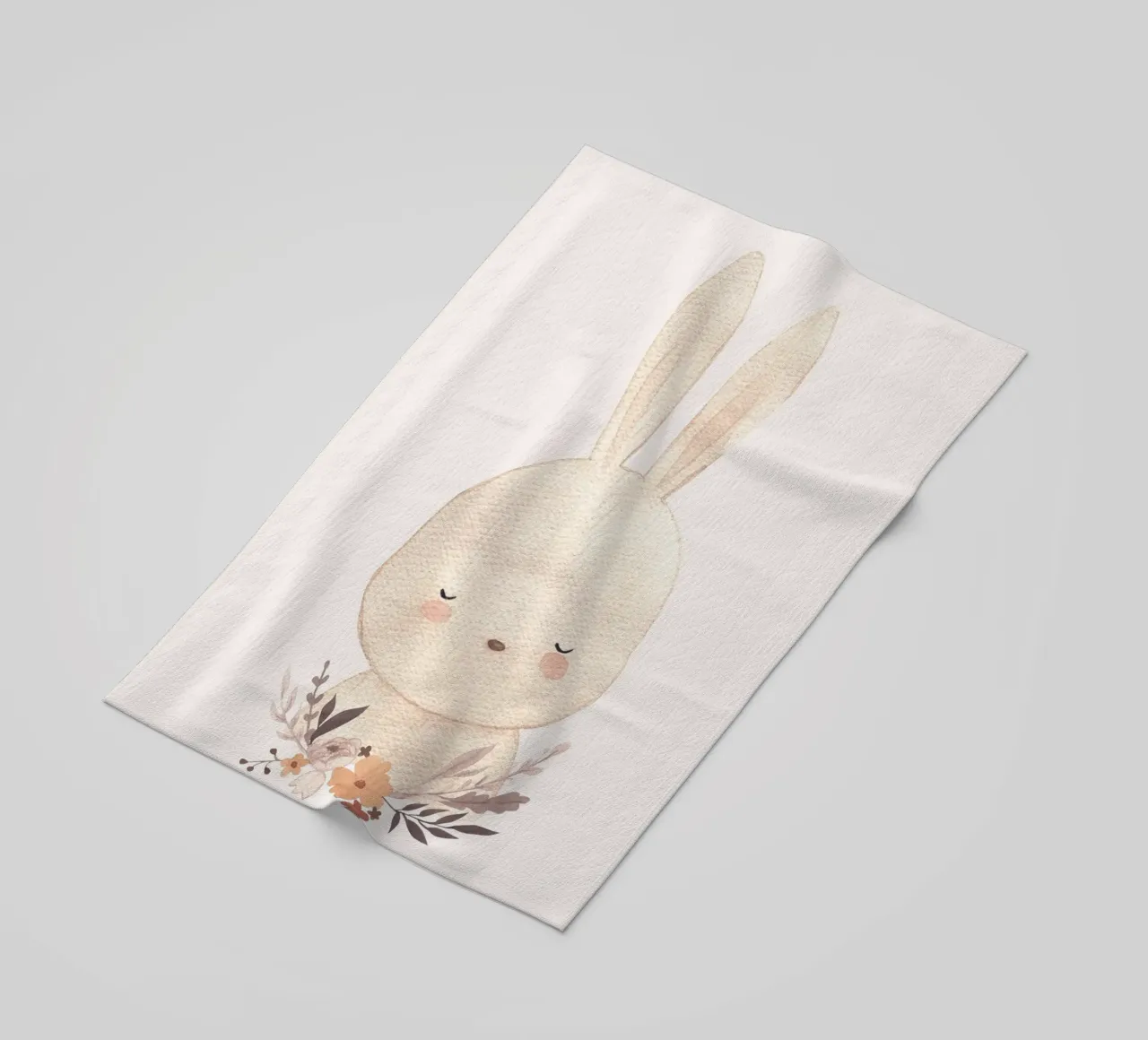 Lapin mignon - Design doux pour la chambre d'enfant serviette de plage de Whole©
