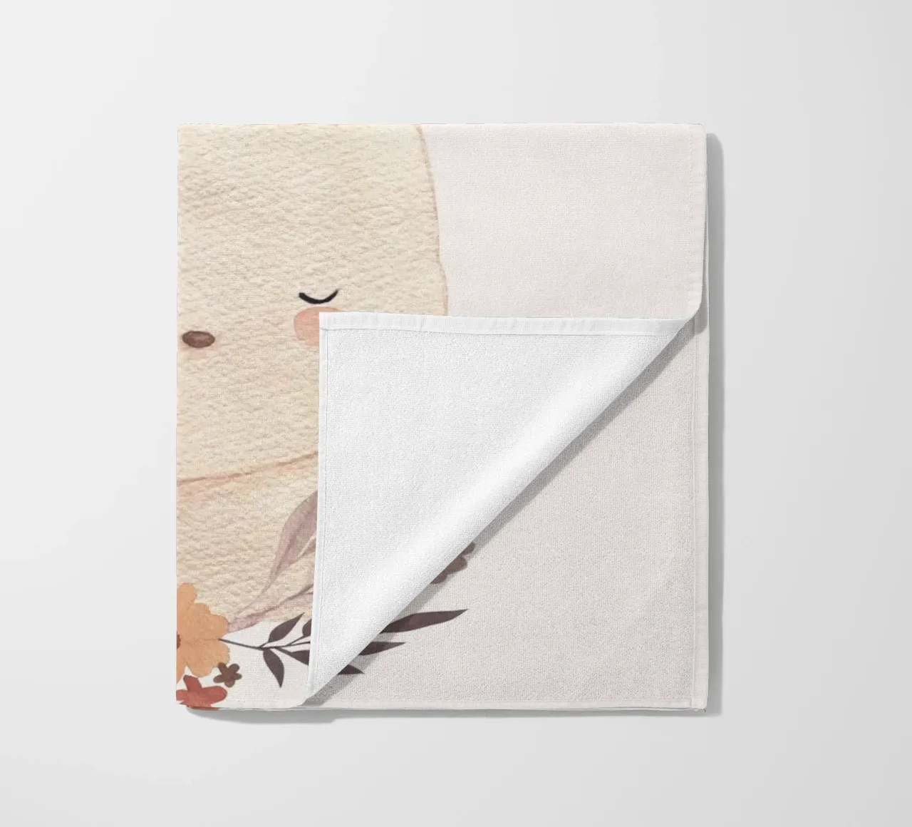 Lapin mignon - Design doux pour la chambre d'enfant serviette de plage de Whole©