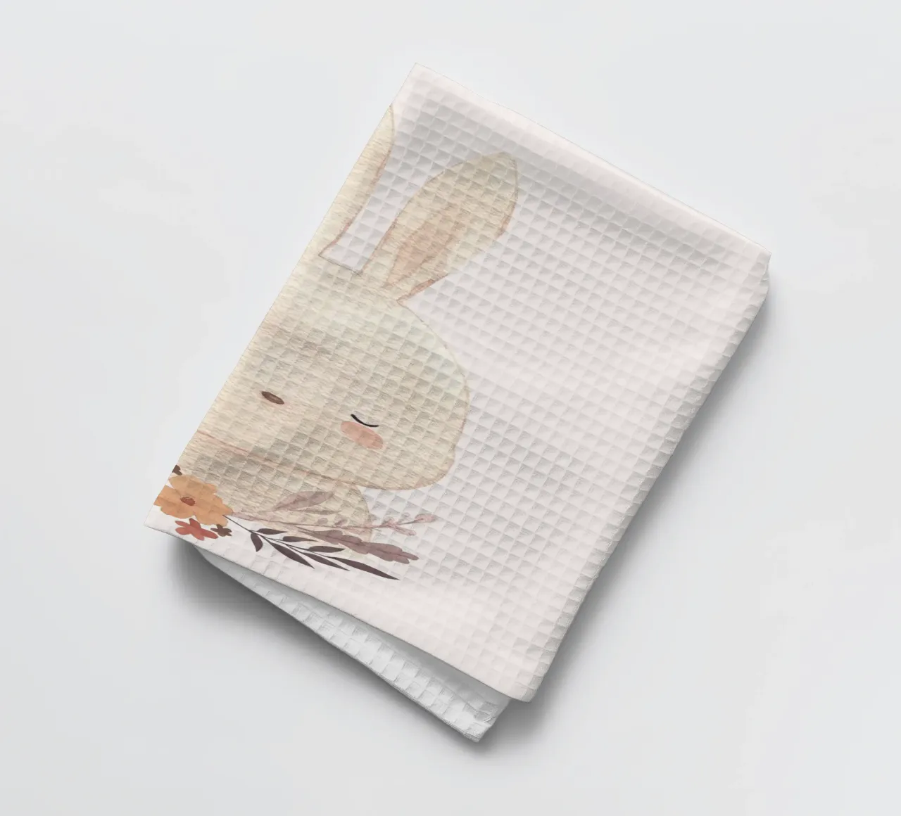 Lapin mignon - Design doux pour la chambre d'enfant torchon de Whole©