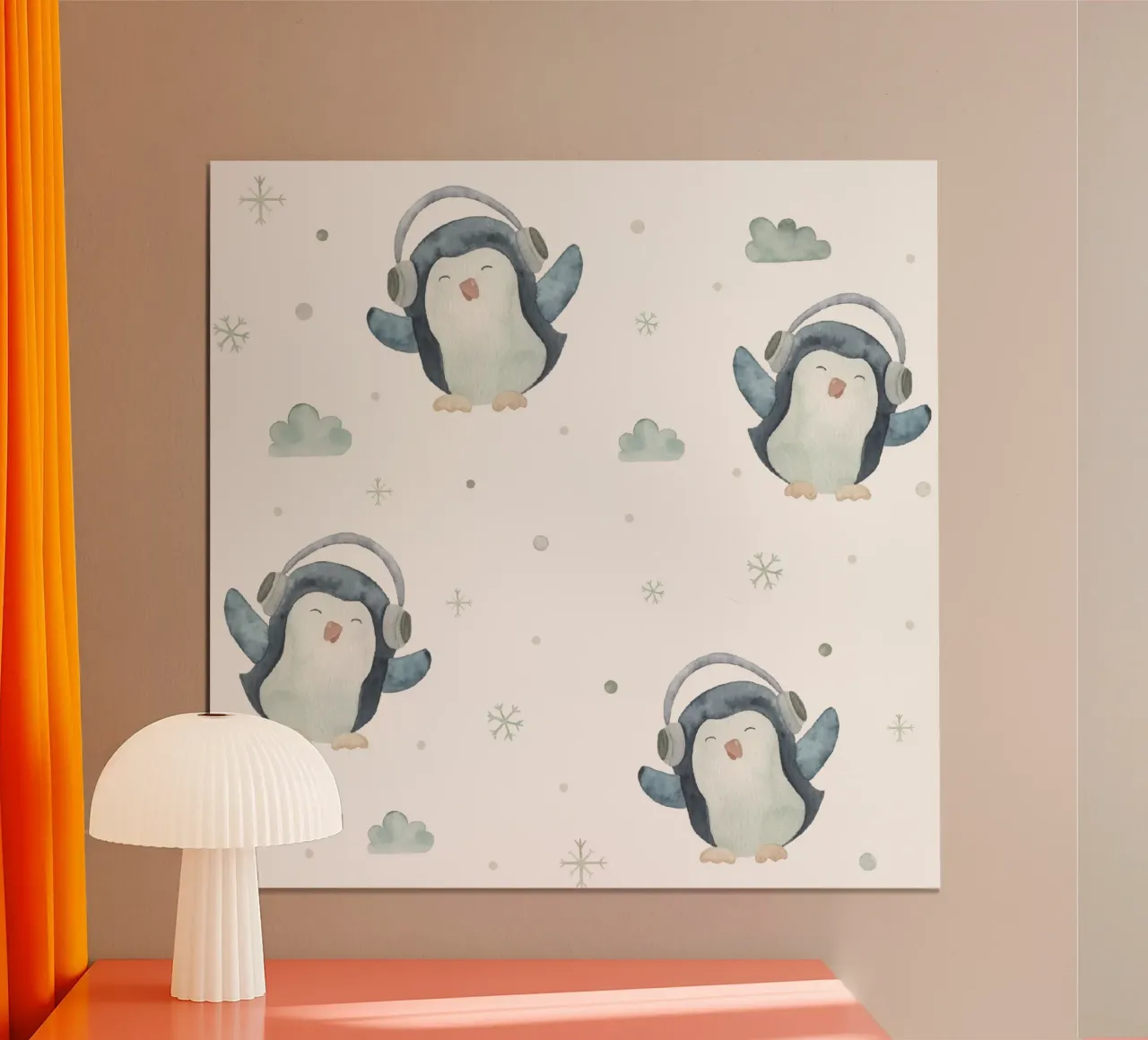 Dancing penguins poster by Sabrina Ziegenhorn