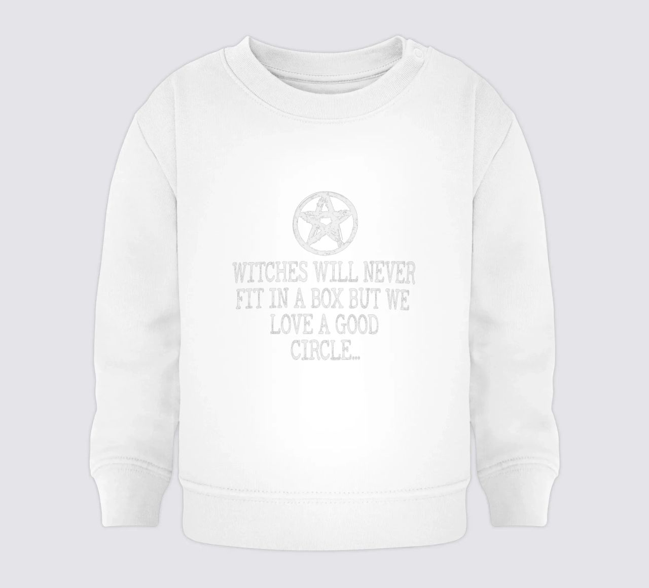 Witches will never fit in a box but we love a good circle felpa neonato da edsonramosart