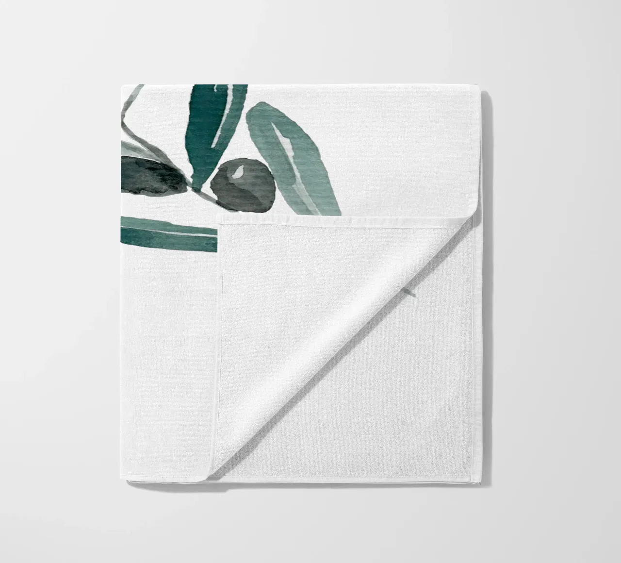 Watercolor Olive Branch strandhanddoek van anisillustration