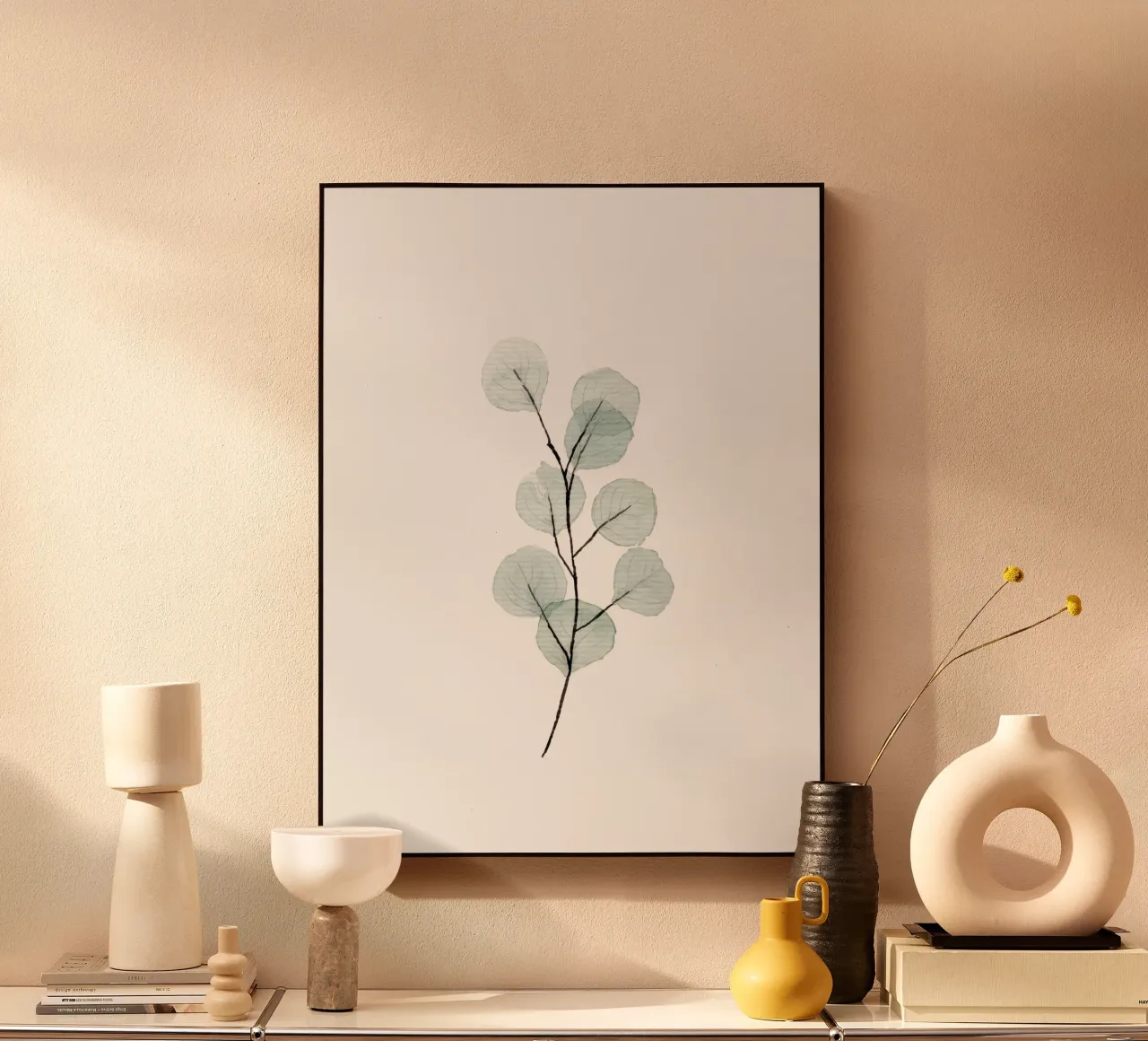 Watercolor Eucalyptus Leaf plexiglass da anisillustration