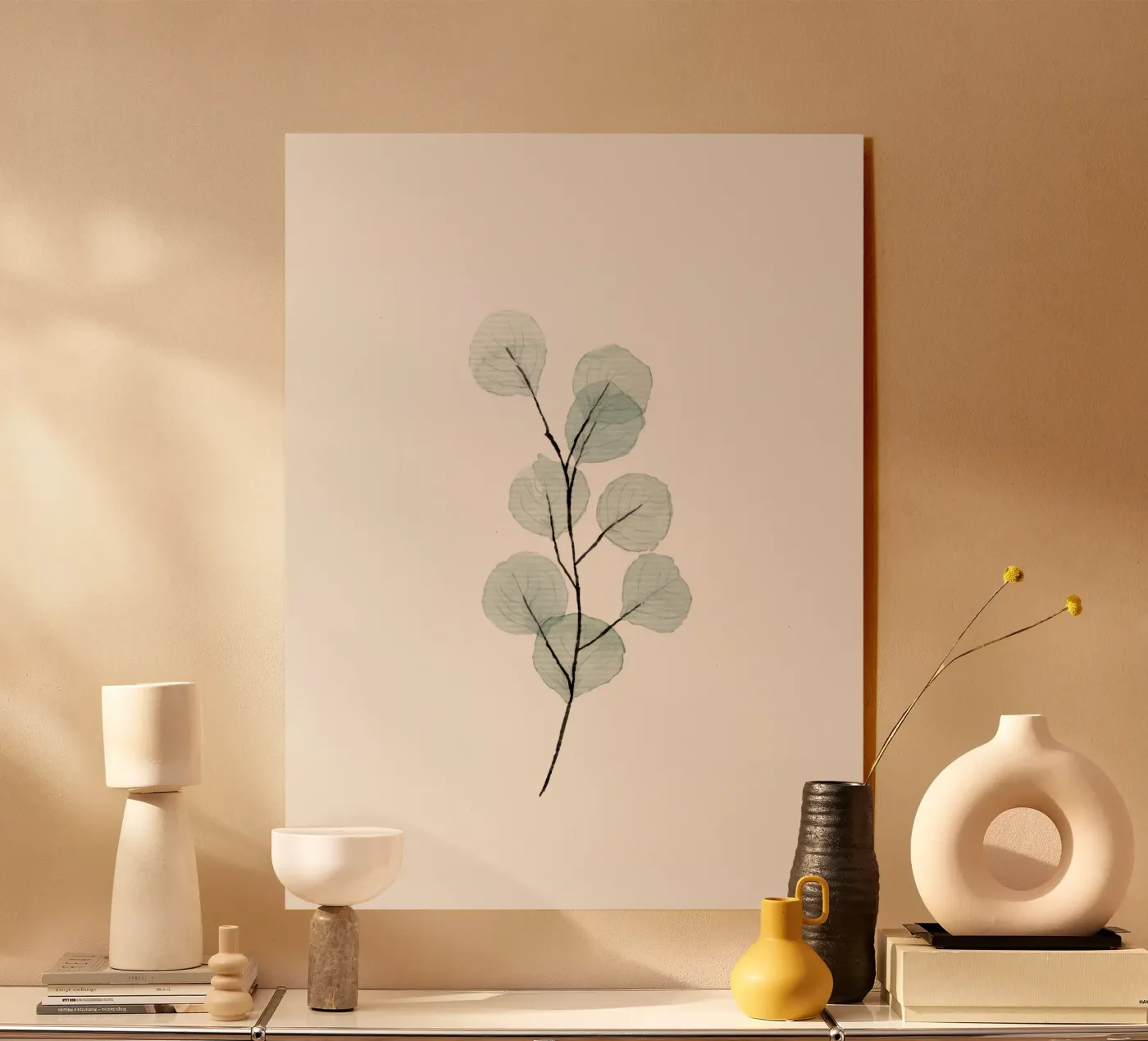 Watercolor Eucalyptus Leaf plexiglass da anisillustration