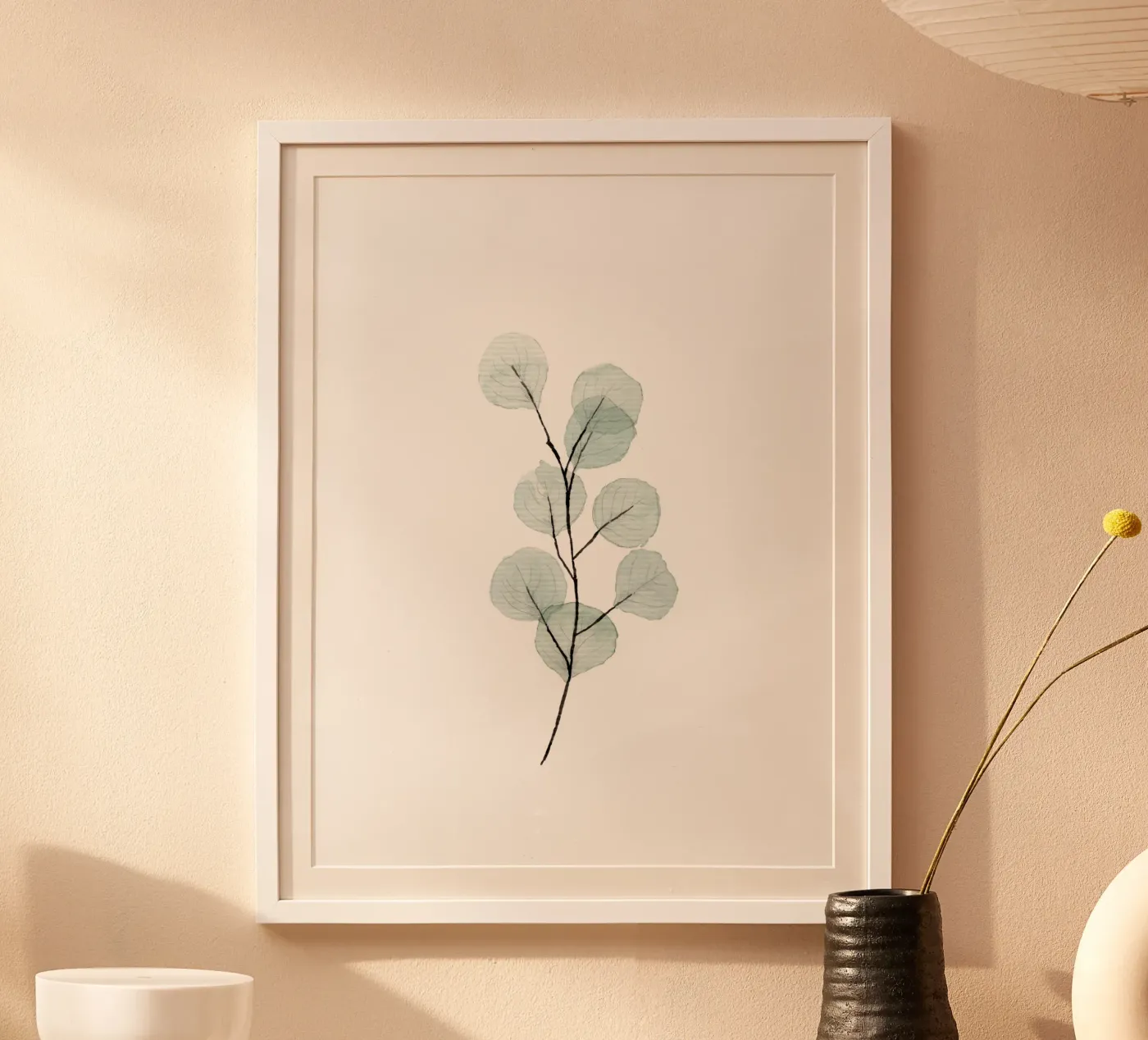 Watercolor Eucalyptus Leaf poster da anisillustration