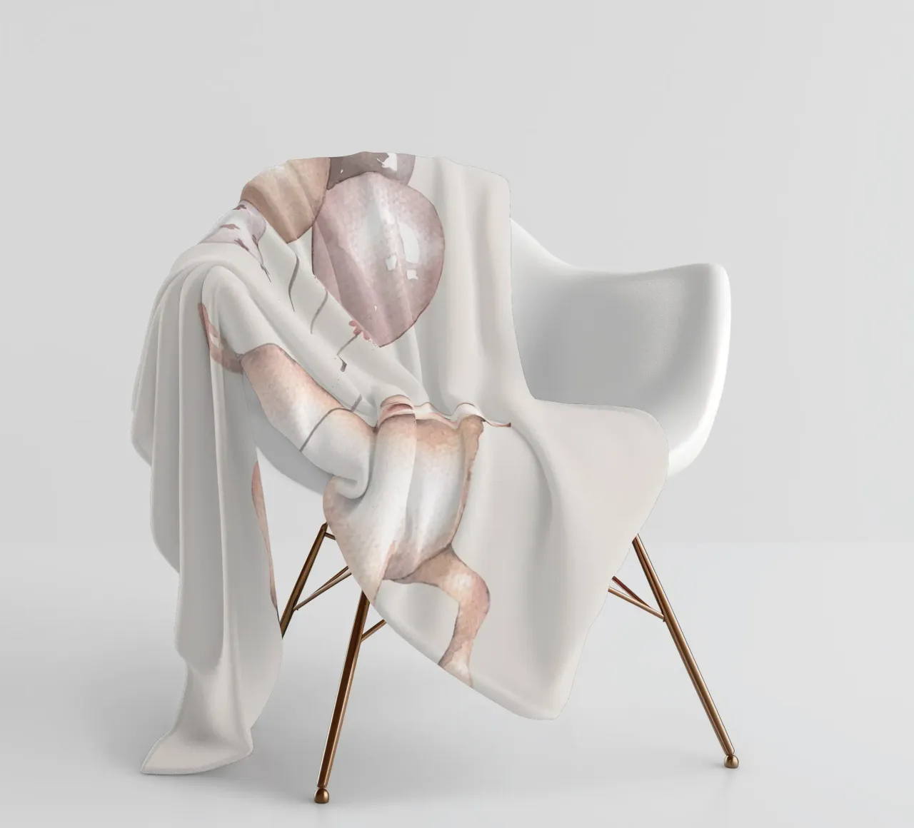Agnello con palloncini - Design giocoso per bambini coperta in pile da Whole©