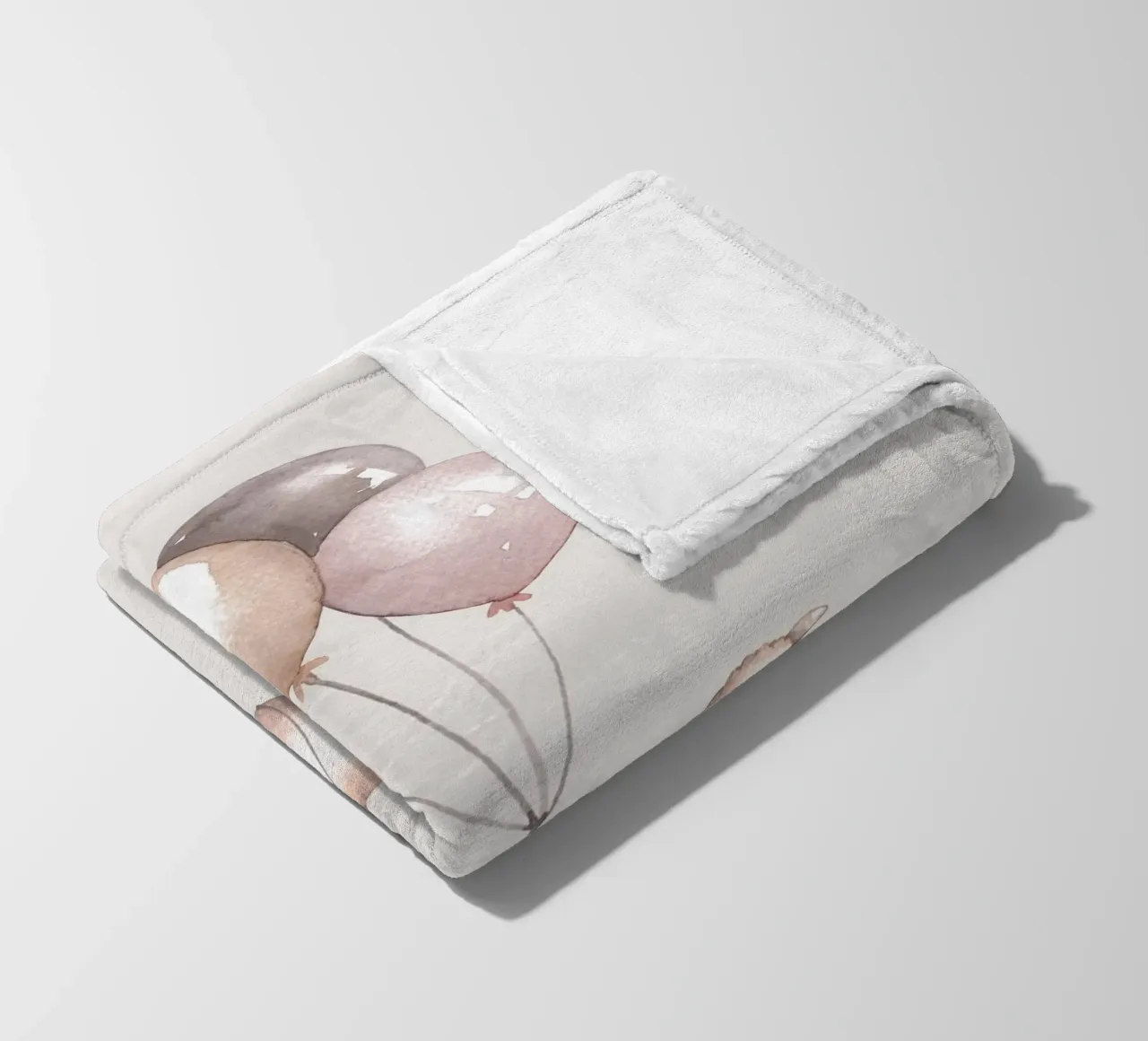 Agnello con palloncini - Design giocoso per bambini coperta in pile da Whole©
