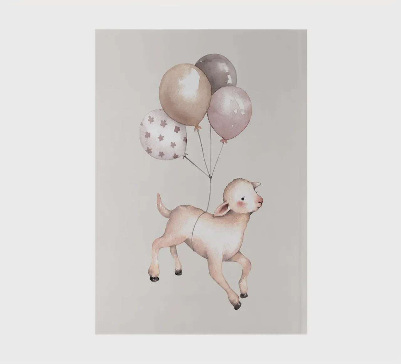 Lamb with balloons - Playful children's design notebook by Whole©