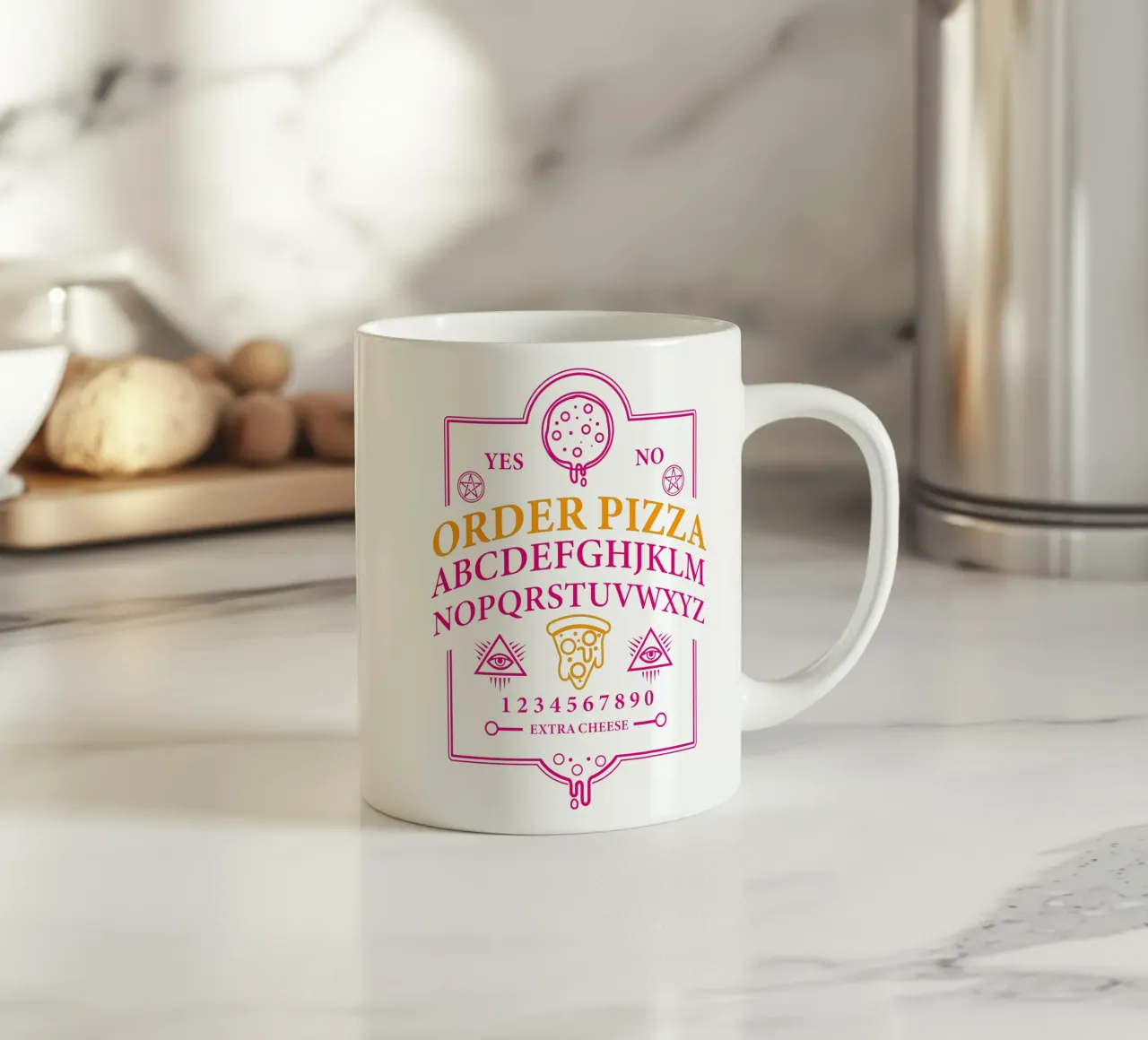 Order Pizza tazza in ceramica da edsonramosart