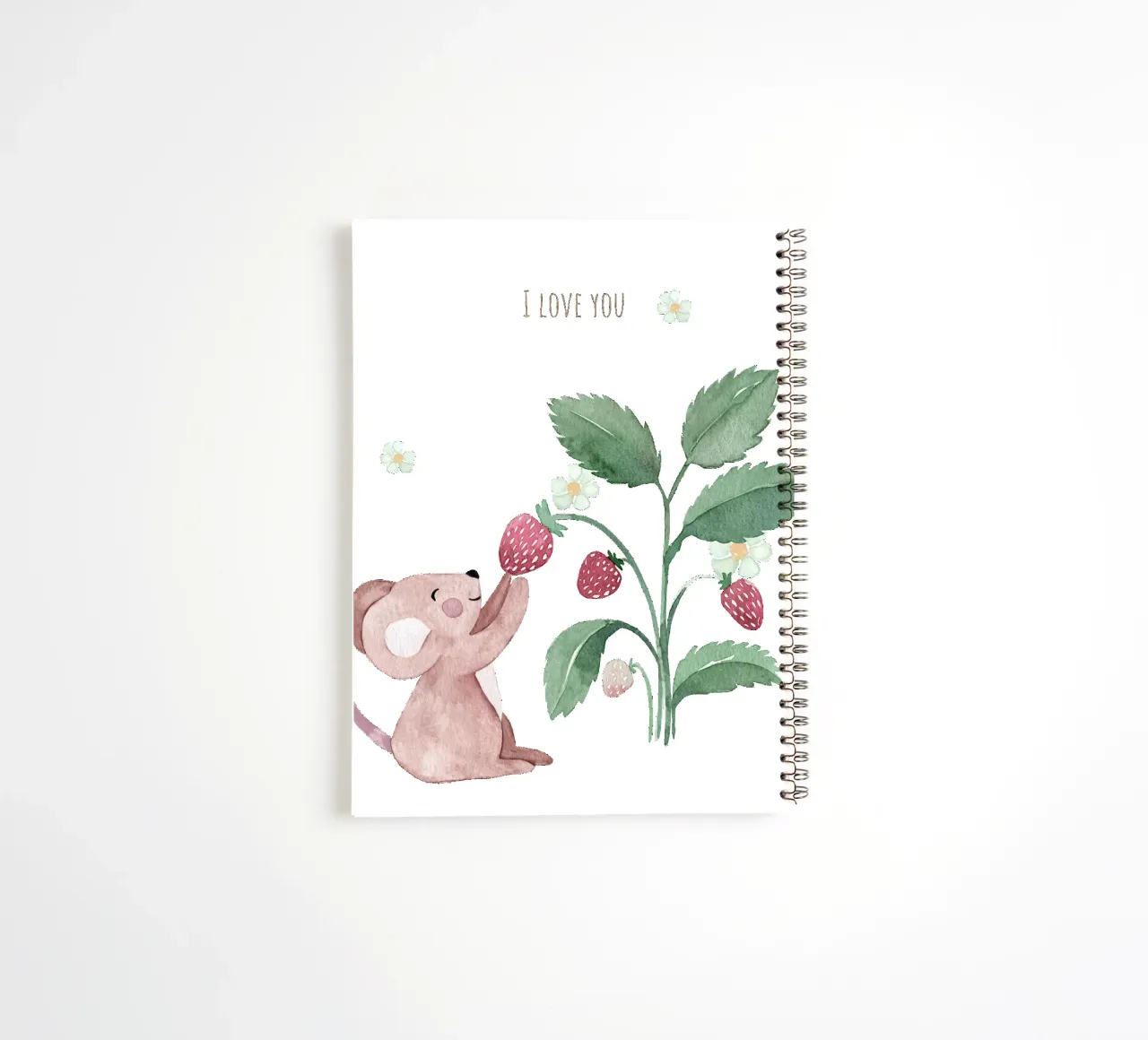 Erdbeermaus spiral notebook by Sabrina Ziegenhorn