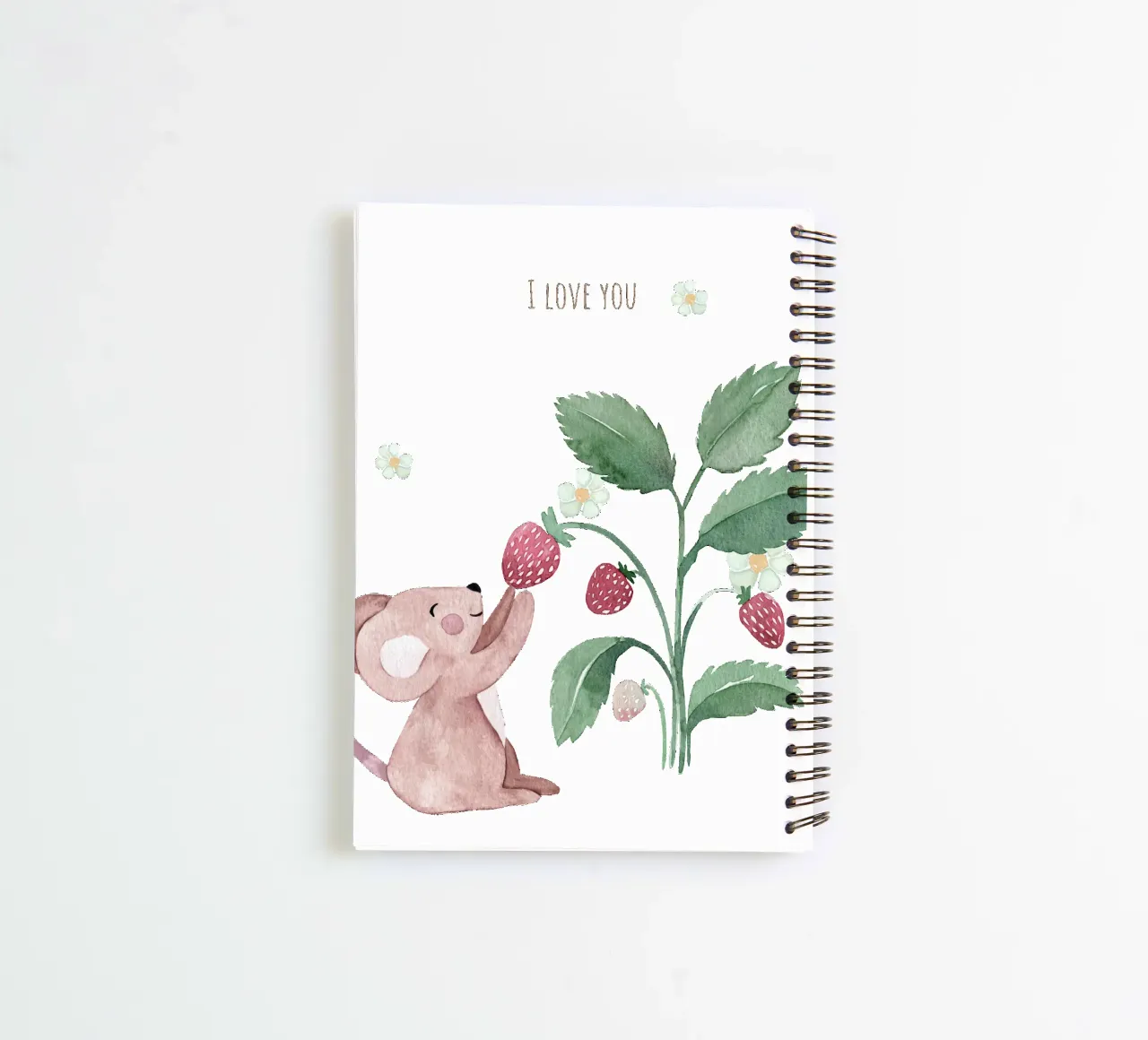 Erdbeermaus spiral notebook by Sabrina Ziegenhorn