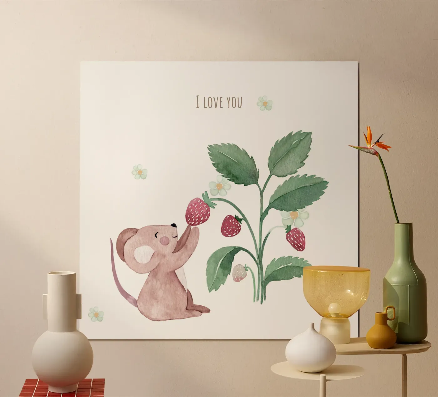 Erdbeermaus poster da Sabrina Ziegenhorn