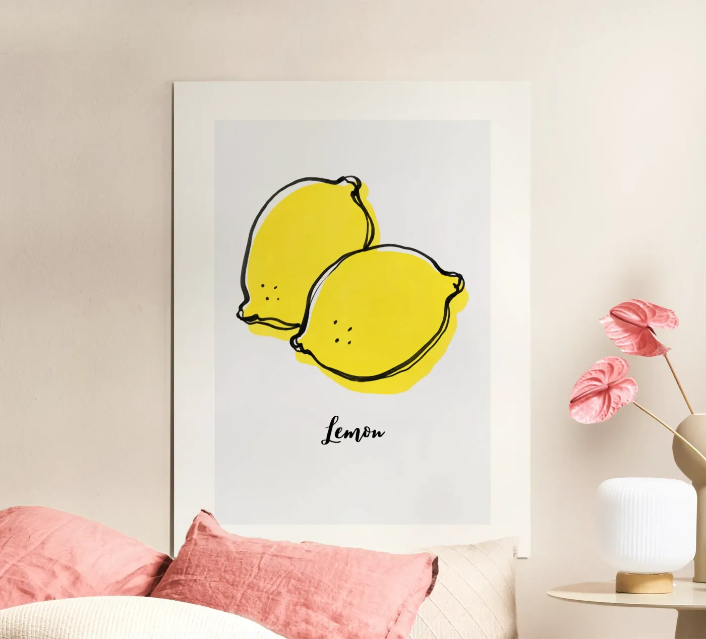 Lemon poster by Orane