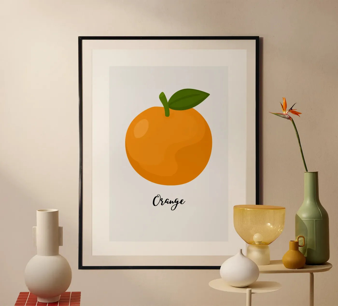 Orange Poster von Orane
