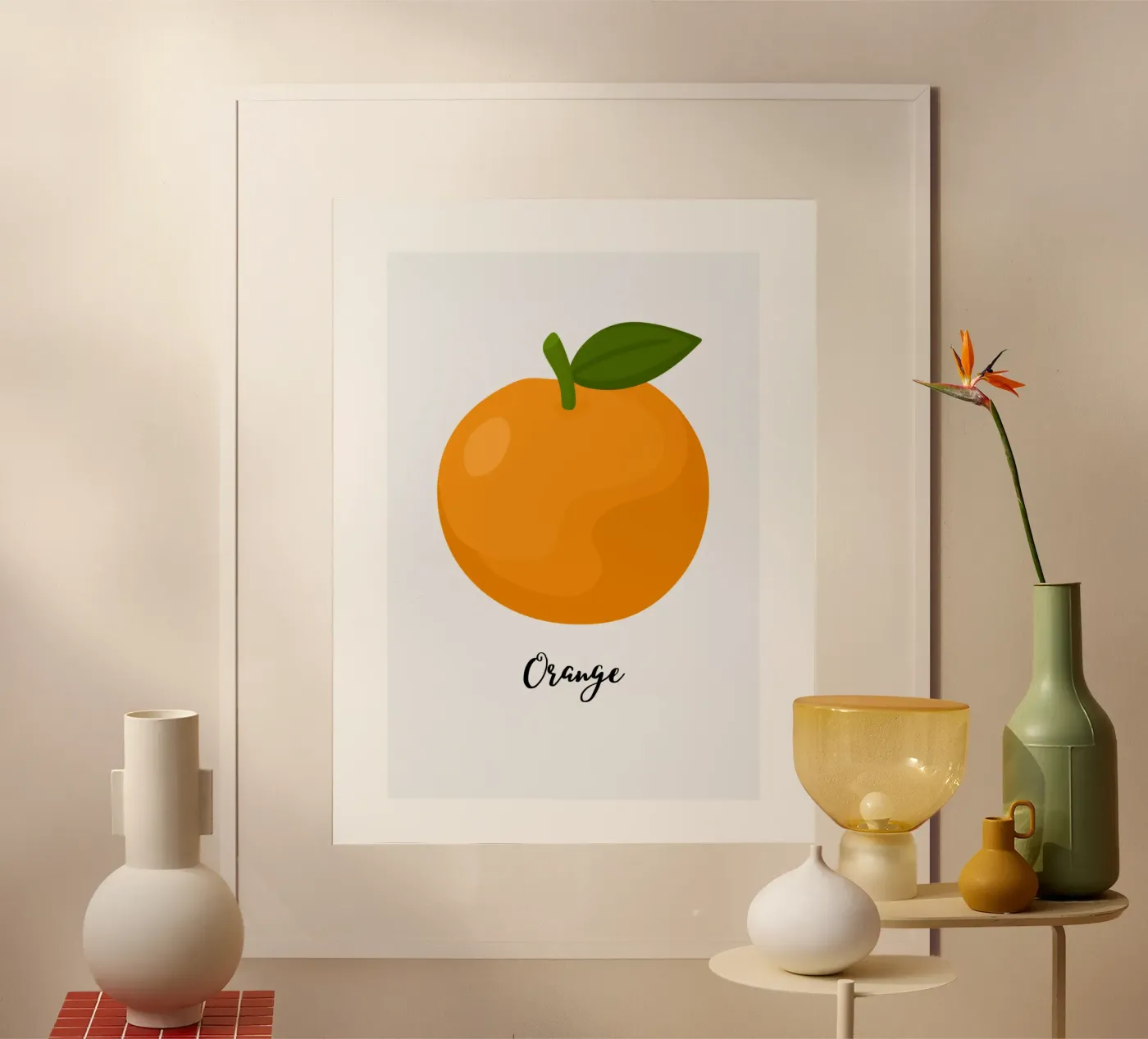 Orange Poster von Orane
