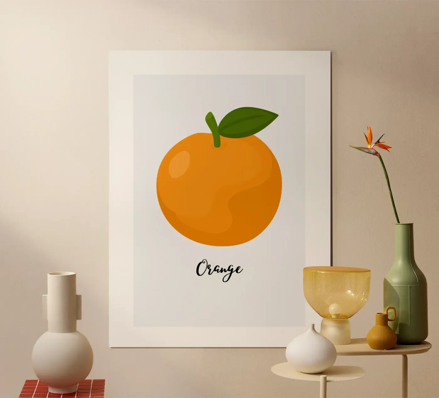 Orange Poster von Orane