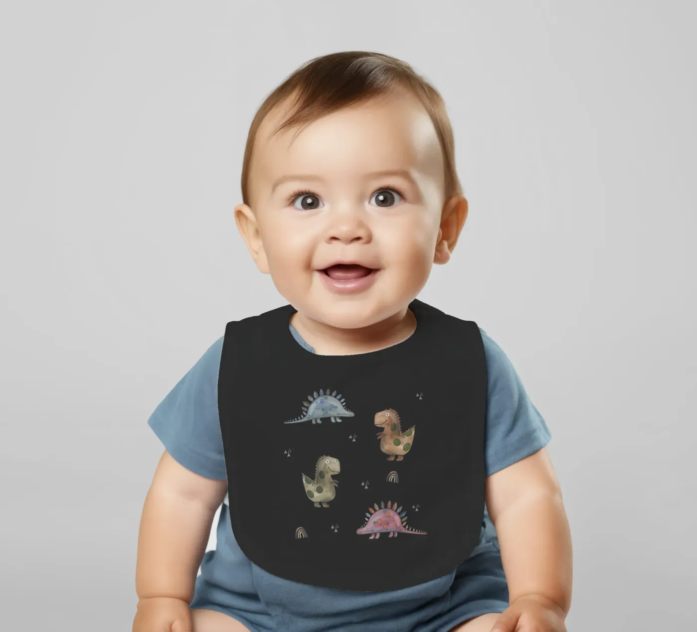 Dinos baby slabbetje van Sabrina Ziegenhorn