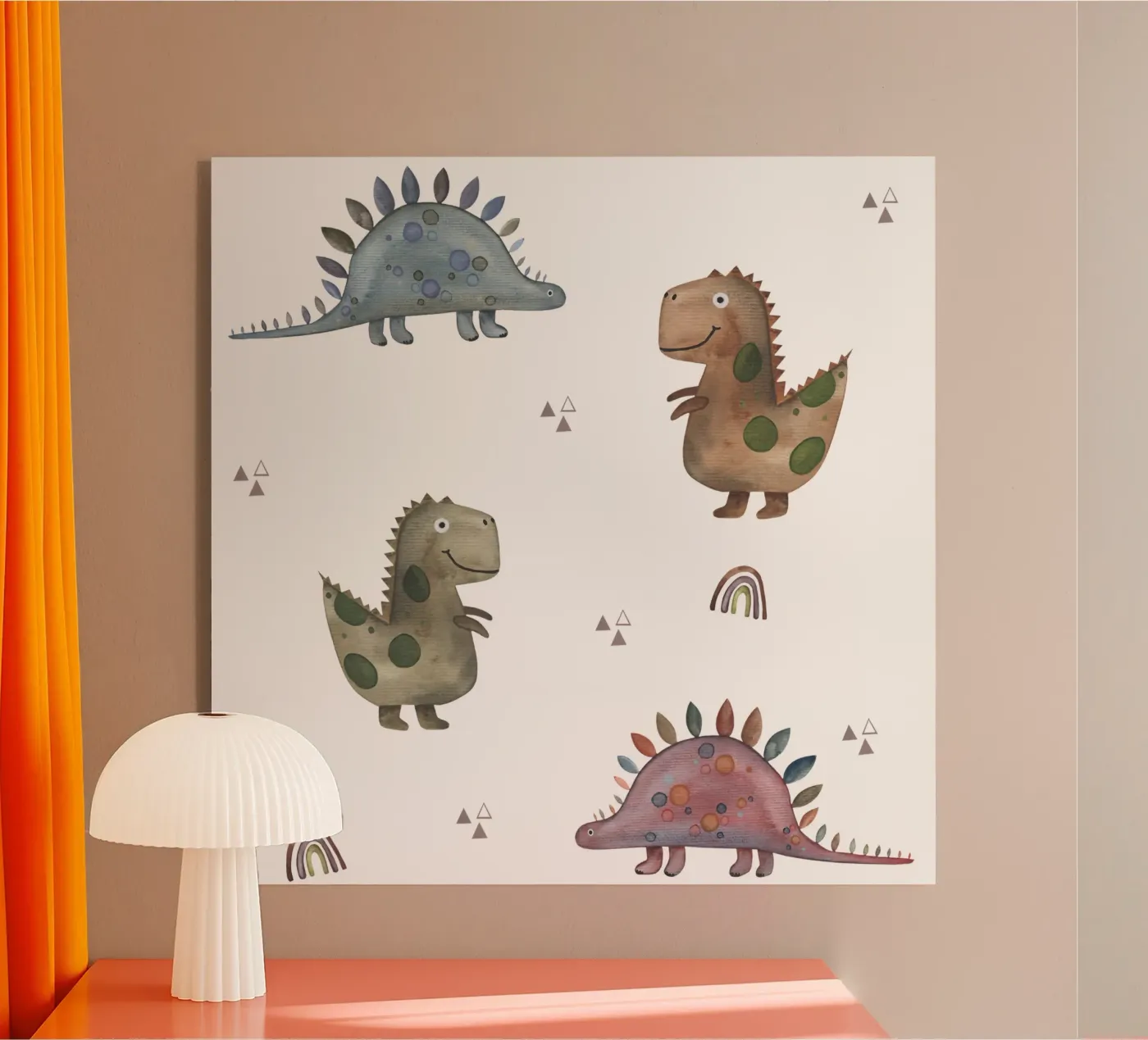 Dinos acryl van Sabrina Ziegenhorn