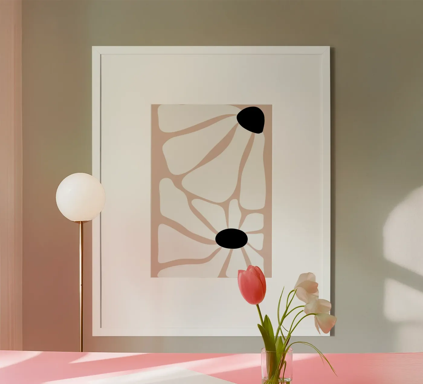 Abstract floral poster da LisaArtes